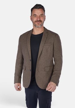 Calamar Jerseyblazer Wool Blend Herringbone Blazer