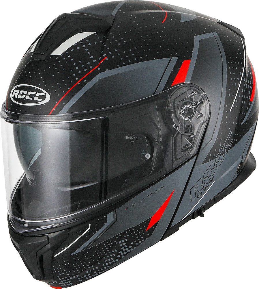 ROCC Motorradhelm 810 Klapphelm Dekor Matt