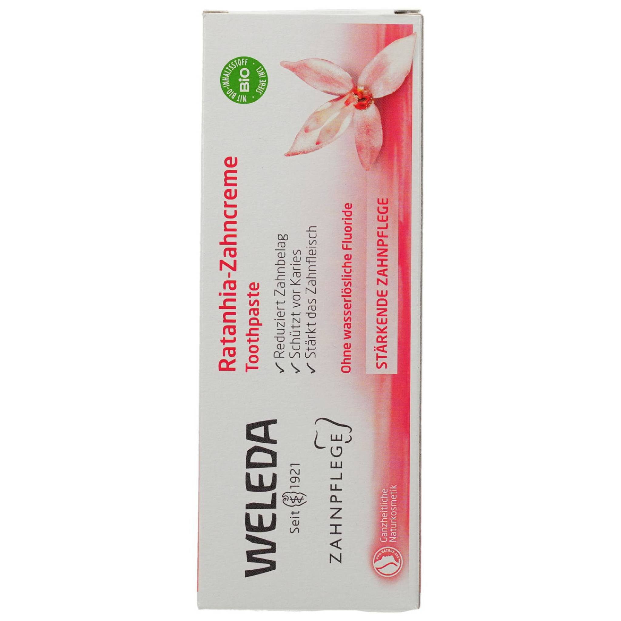 WELEDA Zahnpasta WELEDA Ratanhia Zahncreme 75ml PZN 00506550
