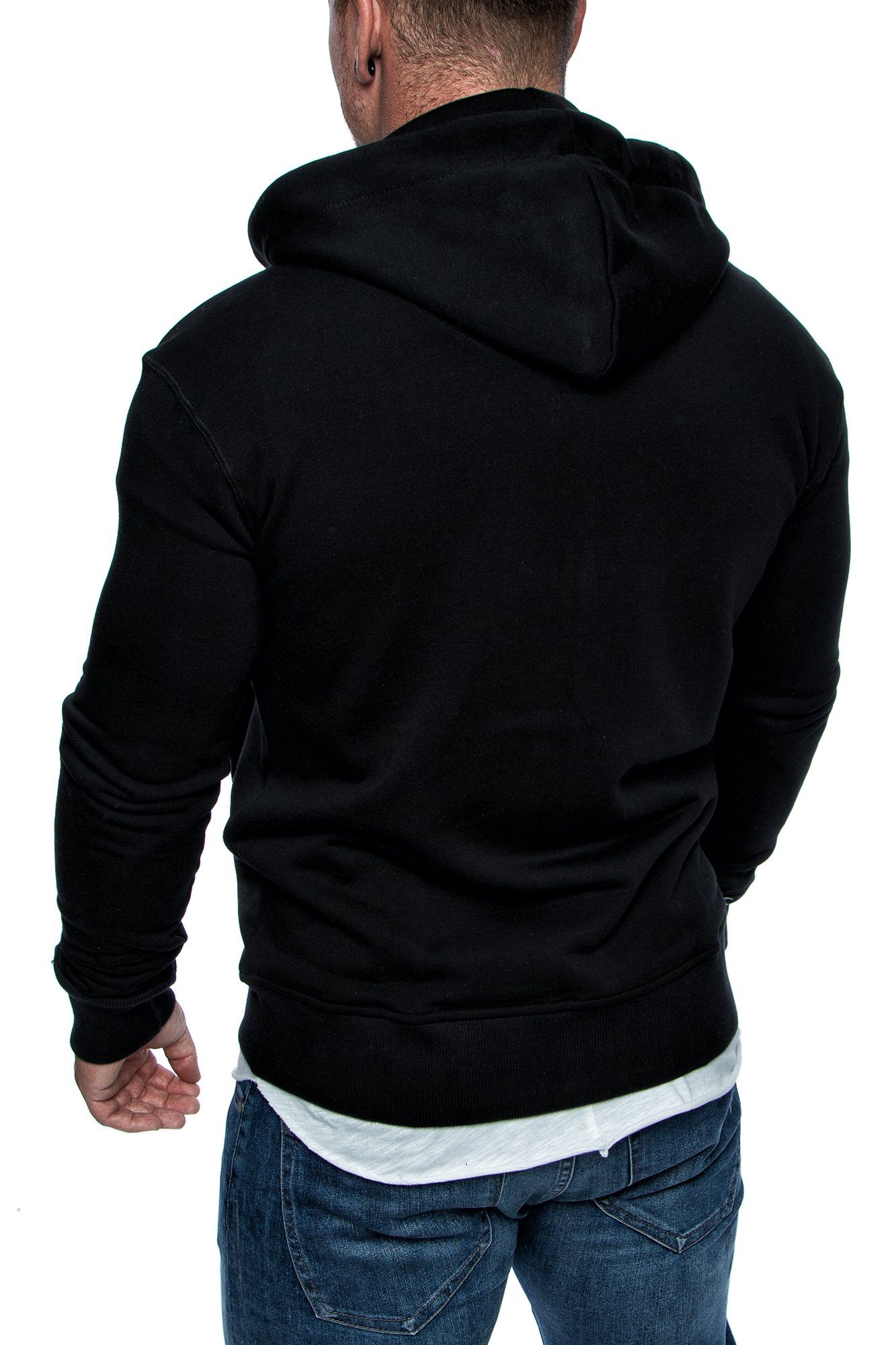 Amaci&Sons Kapuzenpullover TALLAHASSEE Herren Zipper Hoodie Herren Basic Kontrast Sweatjacke Pullover Hoodie Sweatshirt