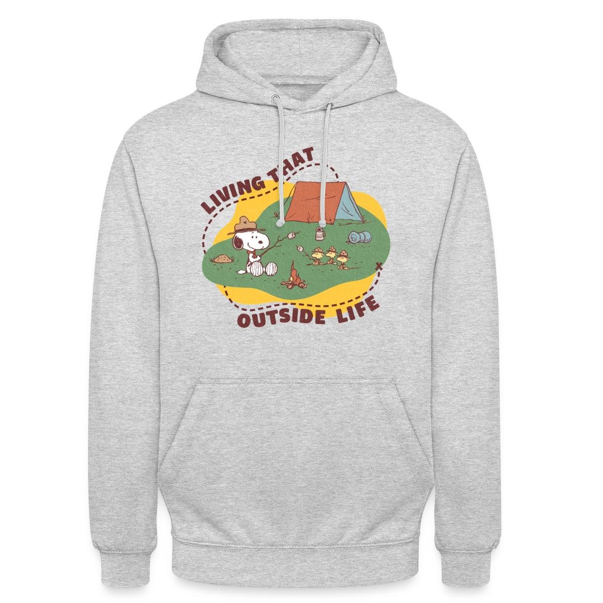 Spreadshirt Hoodie Peanuts Camping Living That Outside Life Unisex Hoodie (1-tlg)