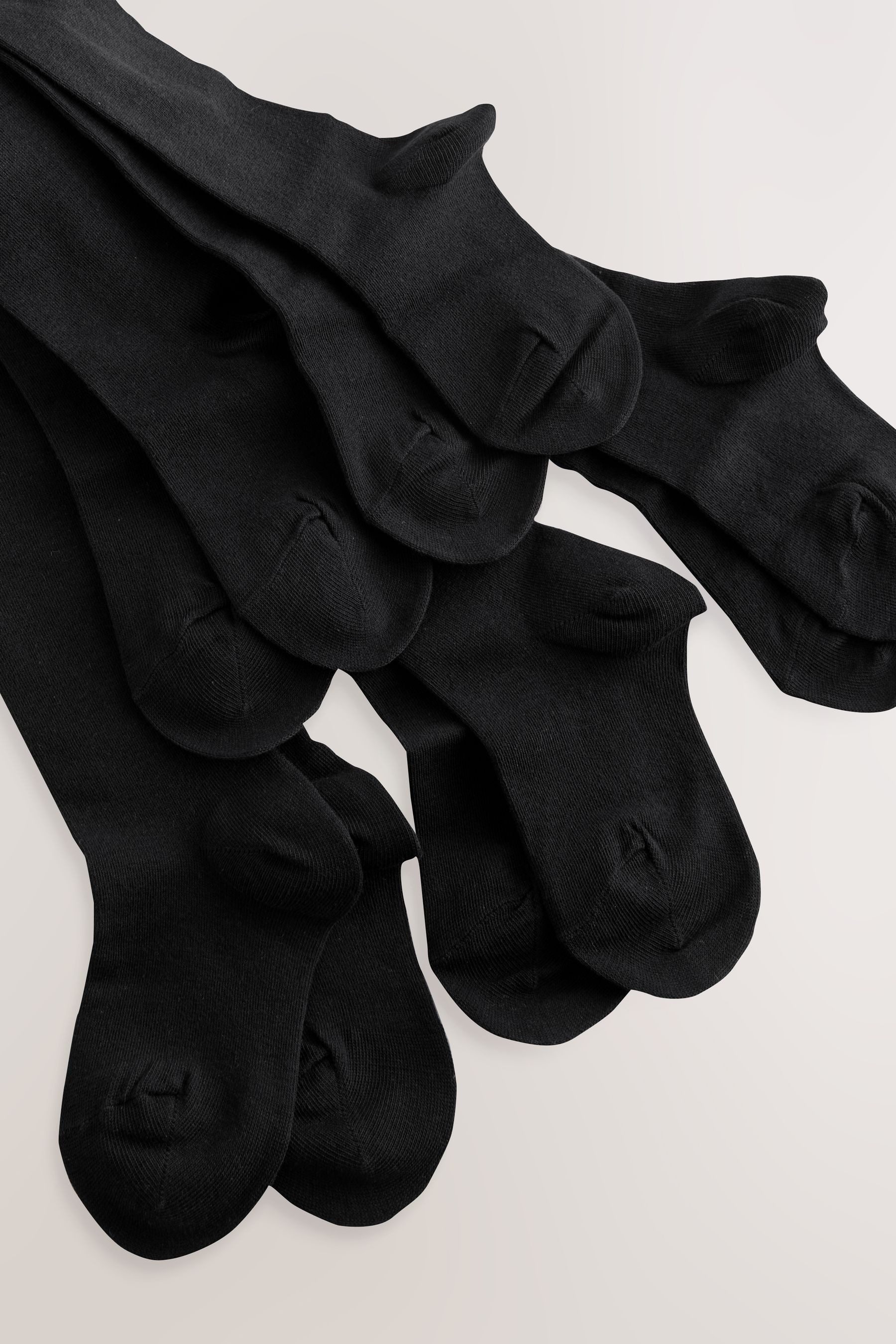 Next Strickstrumpfhose Schulstrumpfhose mit Baumwollel, 5er-Pack (5 St)