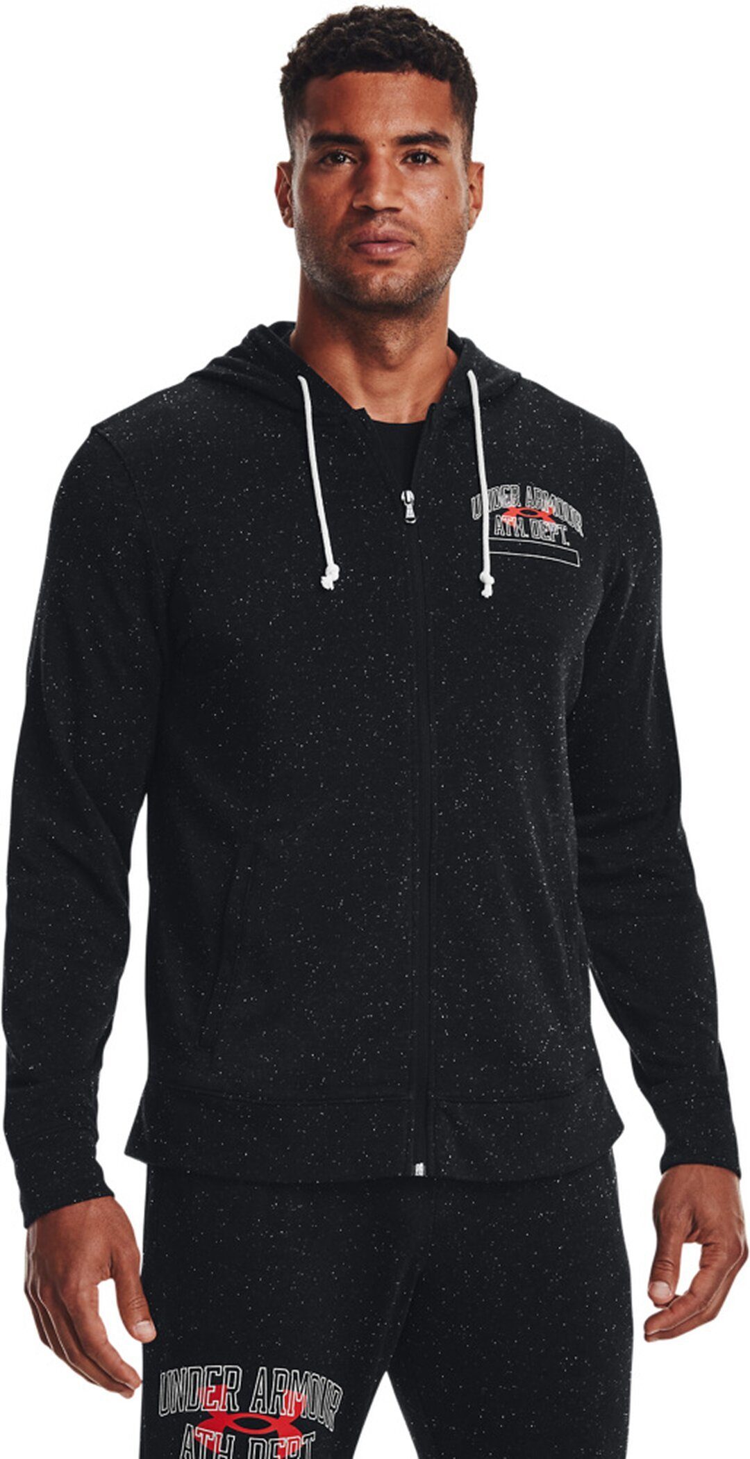 Under Armour® Trainingsjacke UA RIVAL TRY ATHLC DEP FZ HD BLACK
