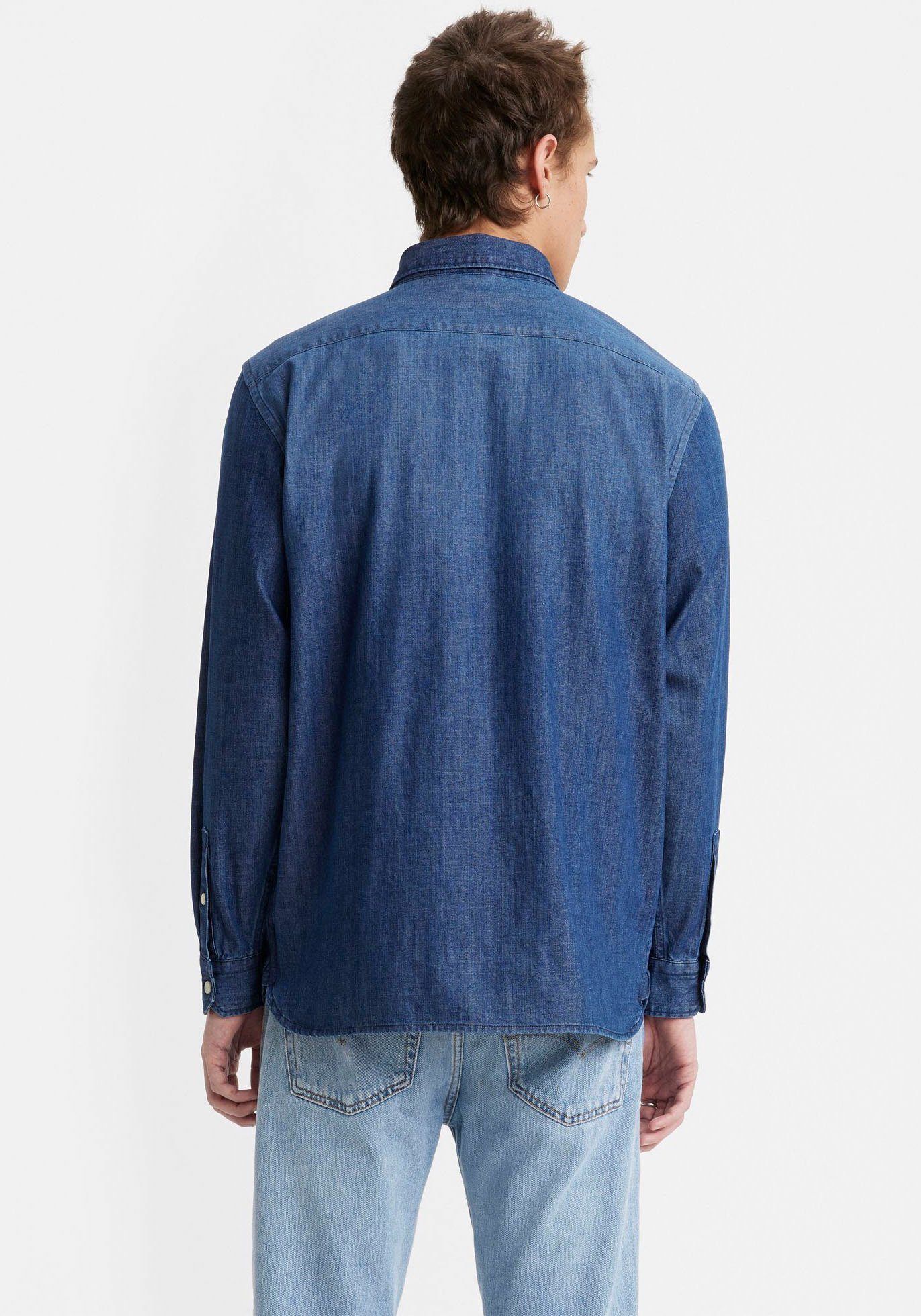 Levi's® Jeanshemd LE JACKSON wash mit sterling dark Brusttaschen WORKER