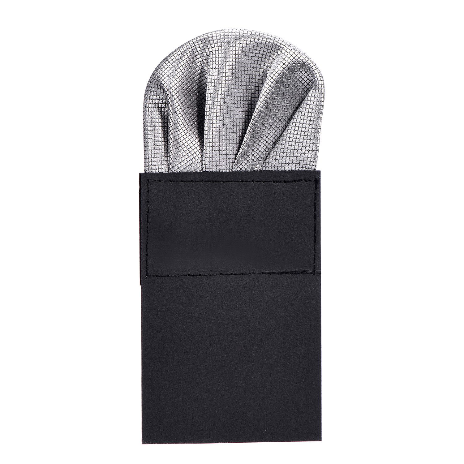 DonDon Einstecktuch DonDon Herren Einstecktuch vorgefaltet, (Packung, 1-St. Packung), vorgefaltet, mit Karton verstärkt, Seidenlook