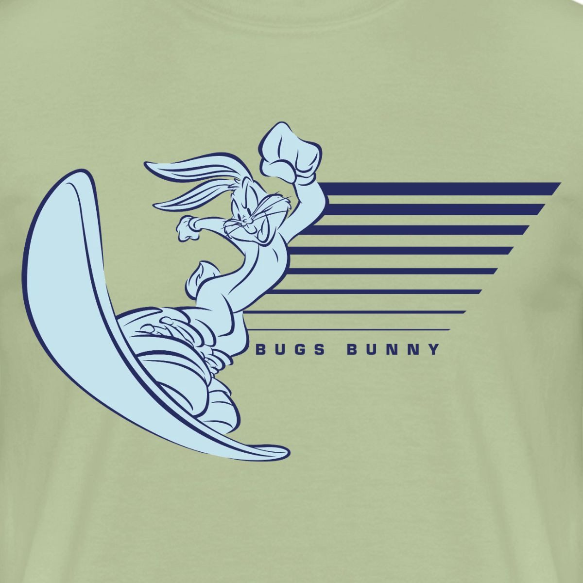 Spreadshirt T-Shirt Looney Tunes Bugs Bunny Mit Snowboard Männer T-Shirt (1-tlg)