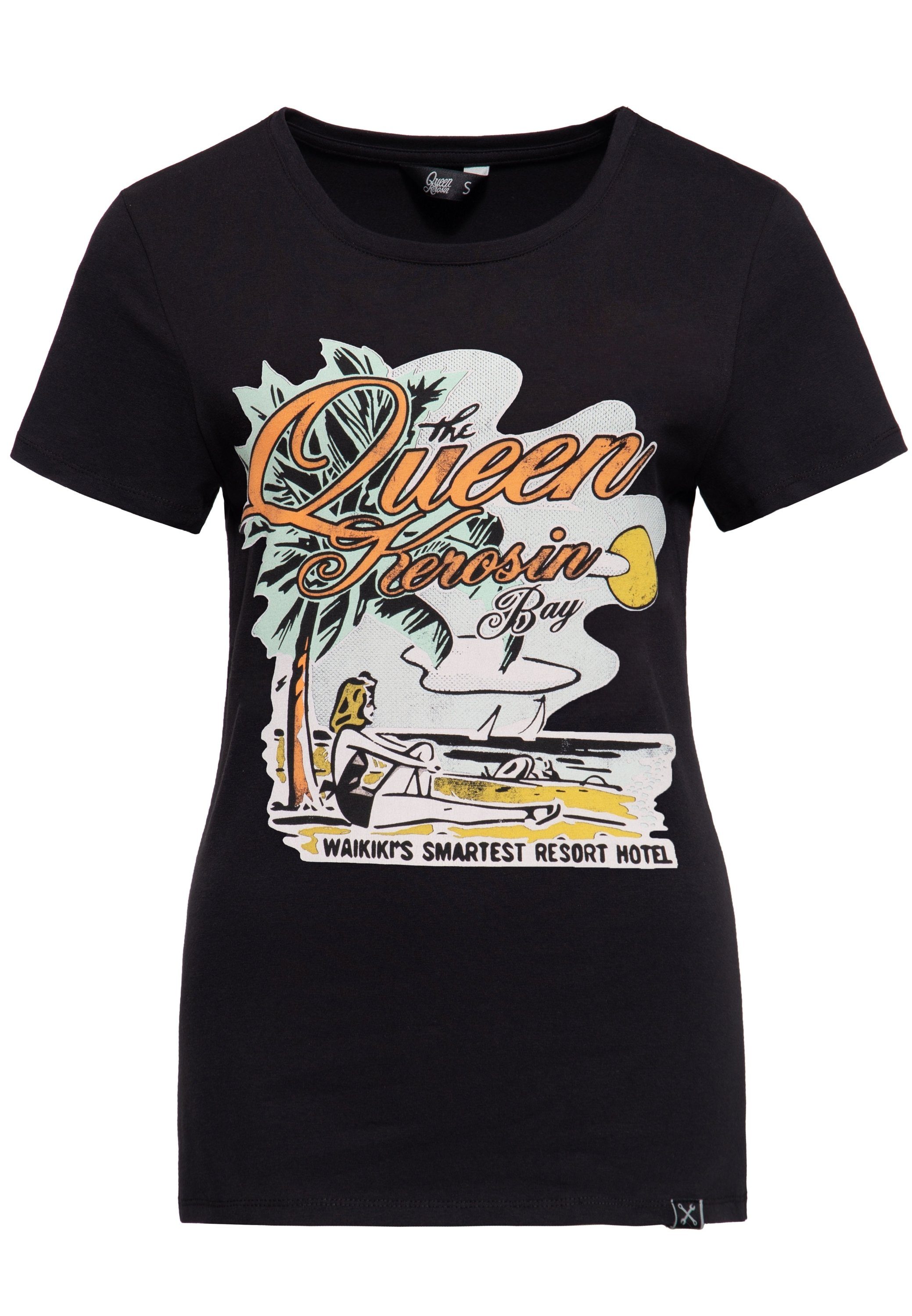 QueenKerosin Print-Shirt Queens Bay (1-tlg) mit günstig online kaufen