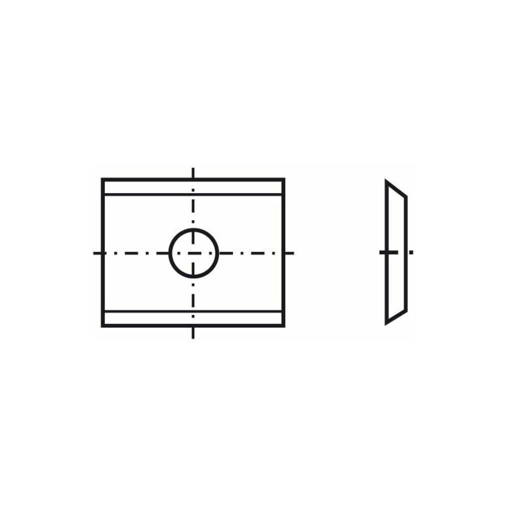 Tigra Wendeplattenfräser Wendeplatte 1 18x12x1,5mm T04F 100 35° Stück