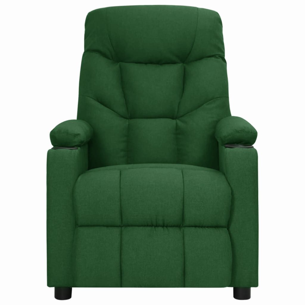 vidaXL Massagesessel Massagesessel mit Aufstehhilfe Dunkelgrün günstig online kaufen