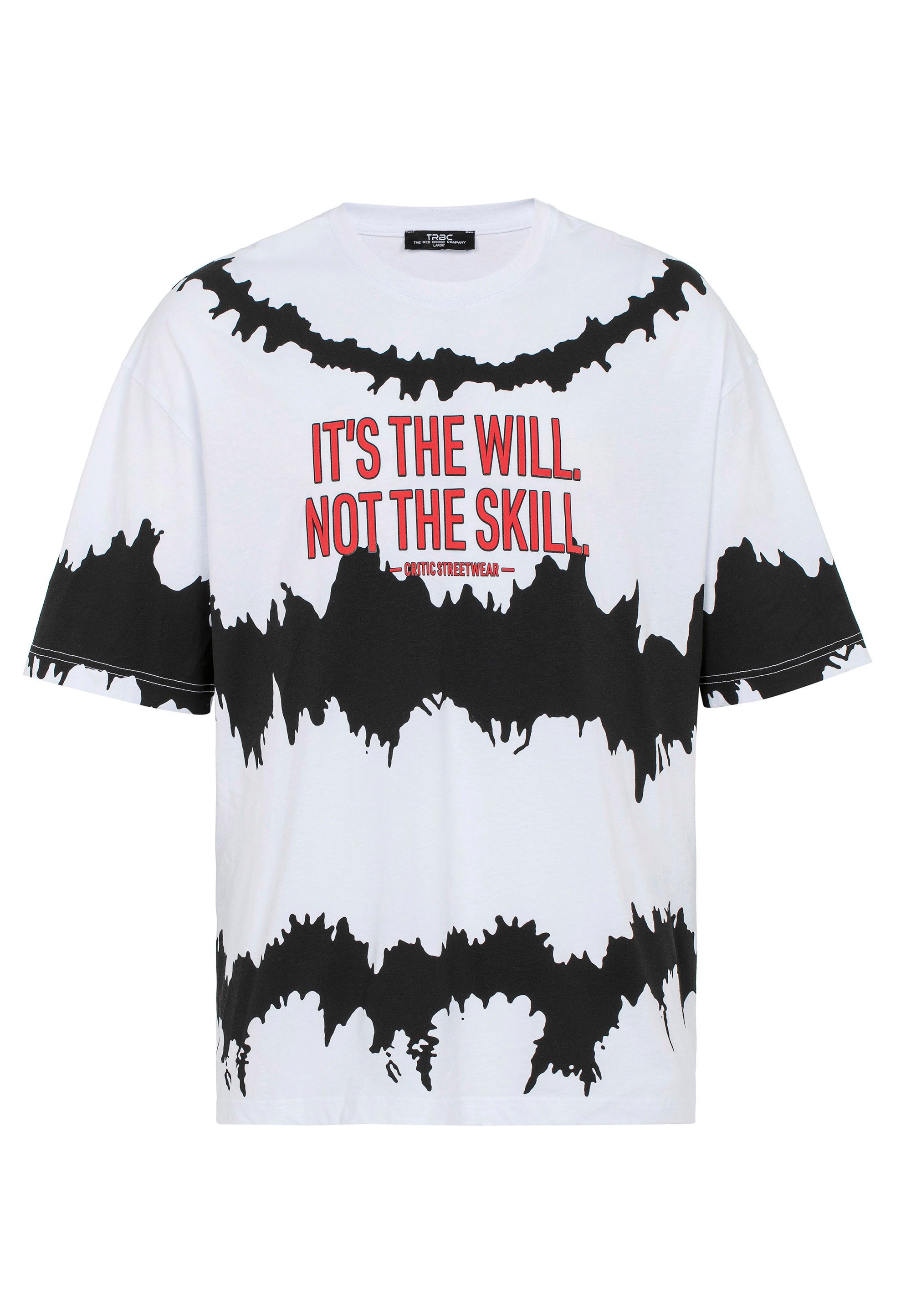 RedBridge T-Shirt mit Statement-Print Stylisches Oversize günstig online kaufen
