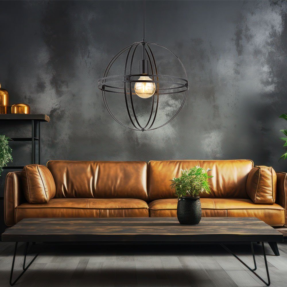 GLOBO LIGHTING Pendelleuchte, Leuchtmittel nicht inklusive, Hängeleuchte Deckenlampe Pendellampe Designleuchte Metall Kugel