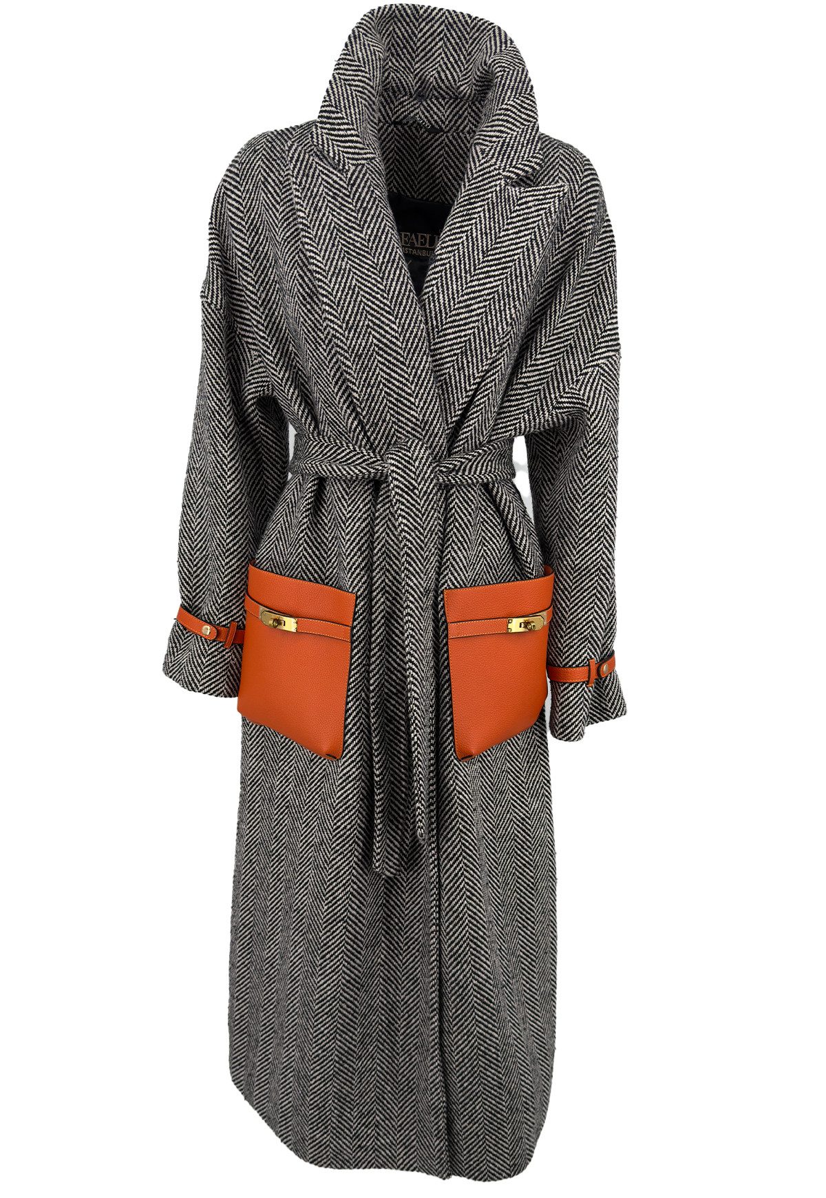 Hollert Wollmantel Damen Wollmantel Estelle - Eleganz mit stilvollen Akzent