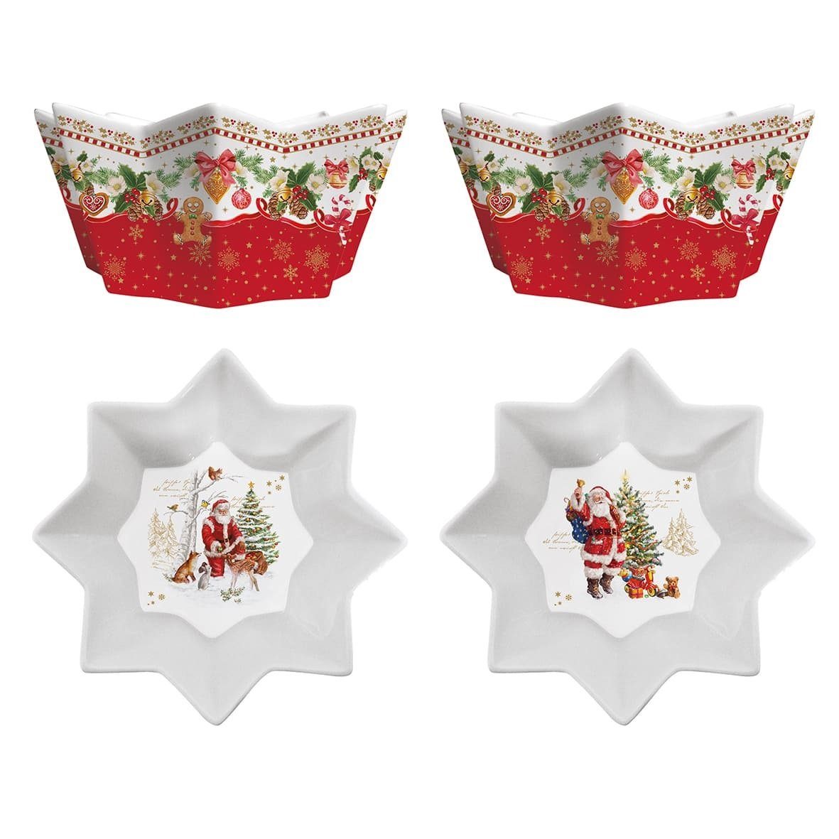 EasyLife Schale CHME1008 - Christmas Memories 2er SET", -14 cm-, (2-tlg)