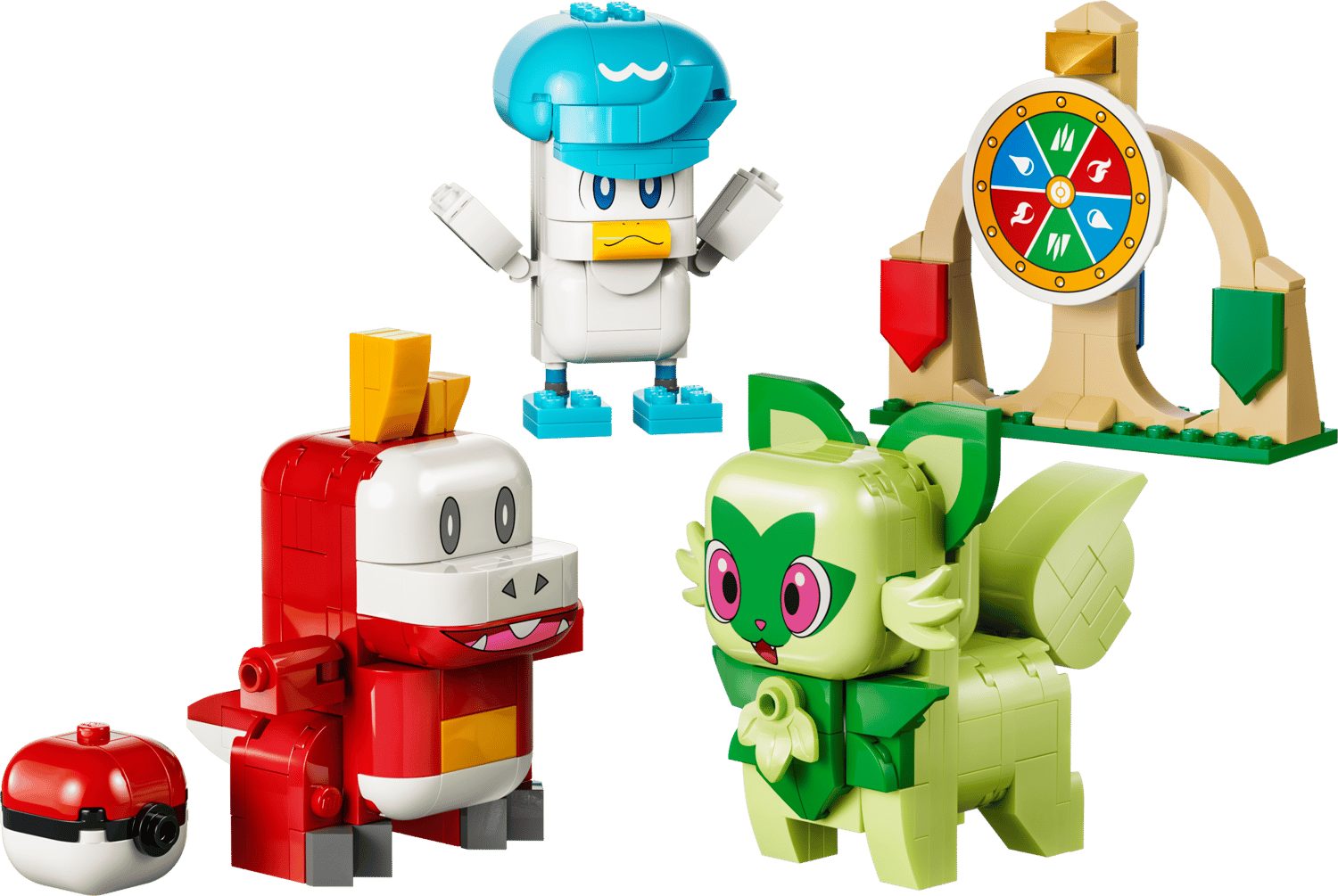 LEGO® Pokémon 72158 SMART Play™: Showdown mit Felori, Krokel und Kwaks Spielbausteine, (Set, 313 St., Set)