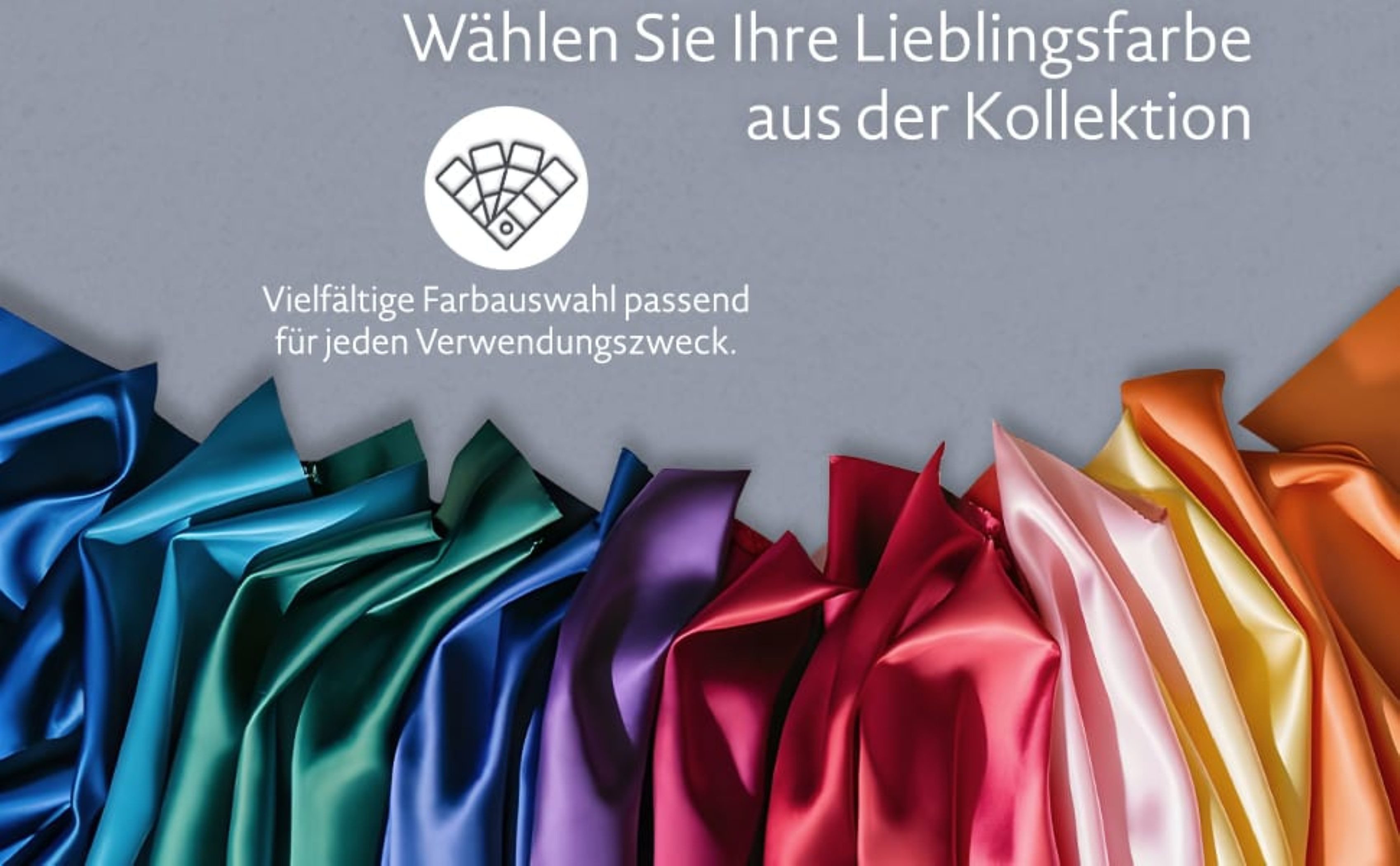 Jirex Trading Company Stoff Satin Meterware für Deko,Basteln,Kleidung 150cm breit UNI