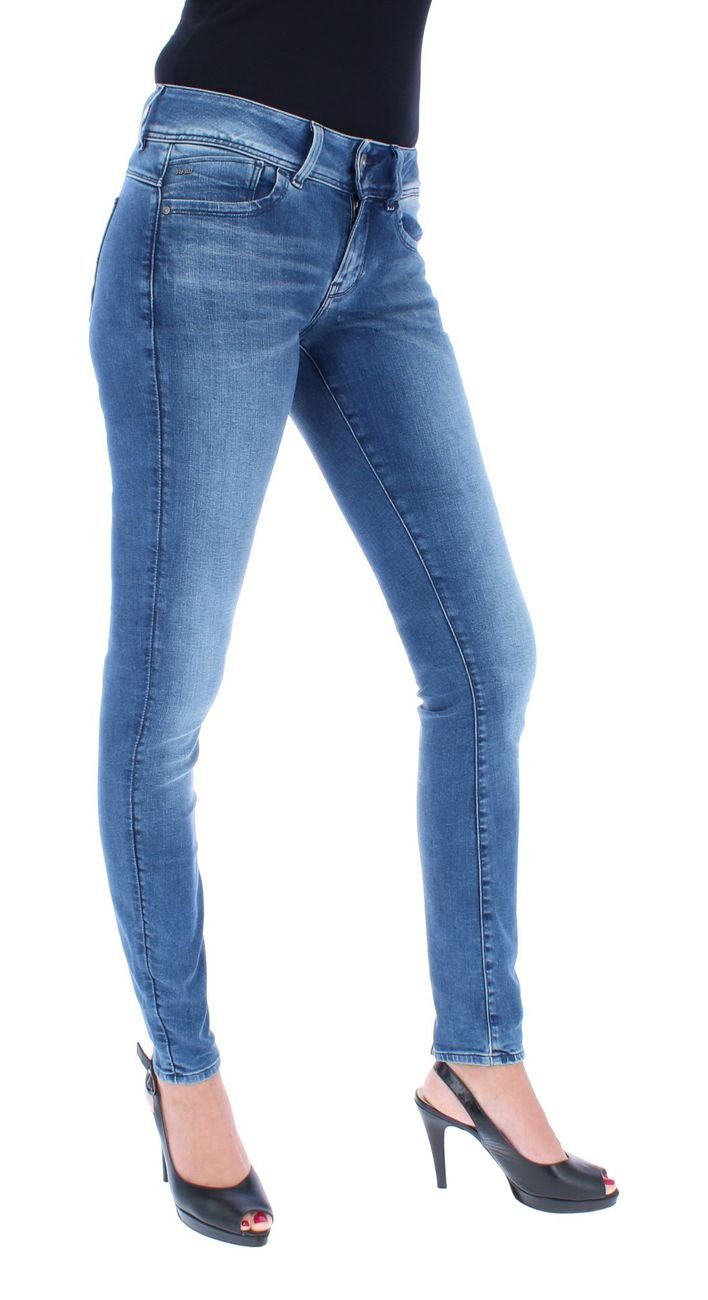 G-Star RAW Skinny-fit-Jeans Lynn Mid Skinny WMN (0-tlg), G-STAR RAW DENIM  LYNN MID SKINNY Damen Jeans 5-Pocket-Designs