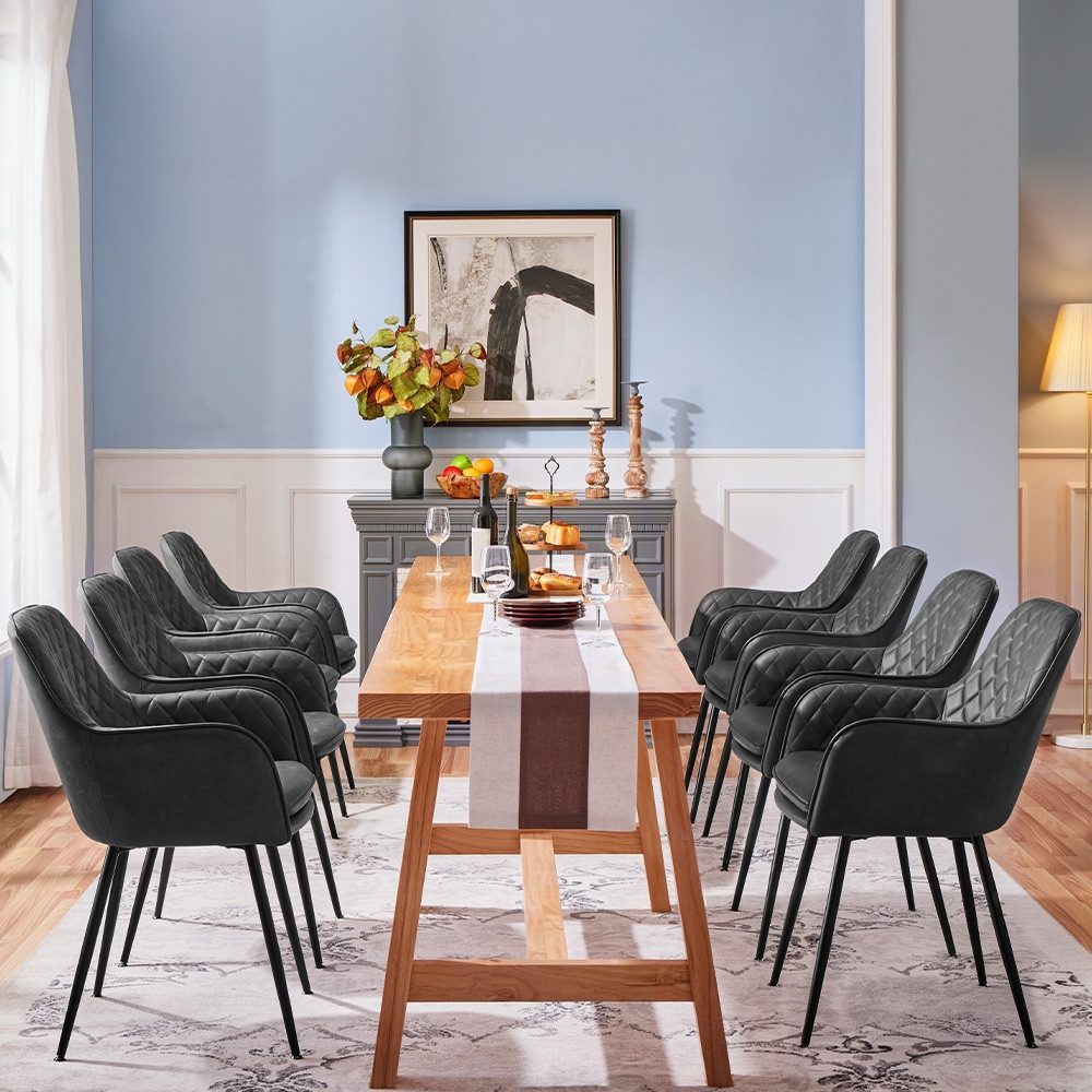 Yaheetech Esszimmerstuhl Küchenstühle (4 St), Stuhl-Set Polsterstühle mit A günstig online kaufen