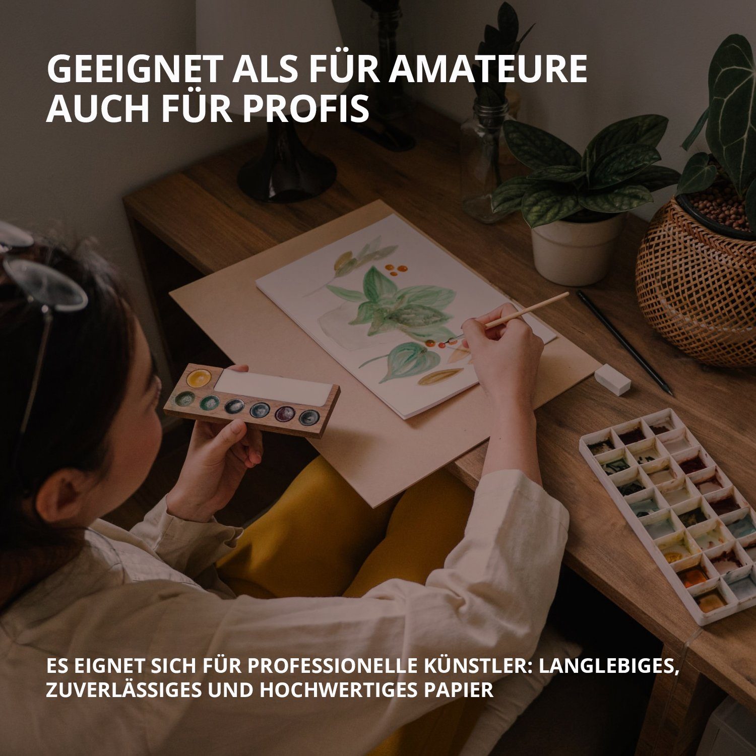 7 Artists Aquarellpapier 7 Artists Aquarellpapier 280 g/m² Weiß Aquarellblock A4 / A5 / A6, 30 - 60 Blatt