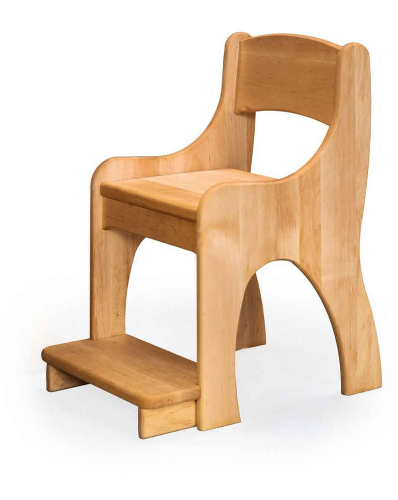 BioKinder - Das gesunde Kinderzimmer Stuhl »Jakob«, Ergonomischer Kinderstuhl mit Fußstütze, Erle