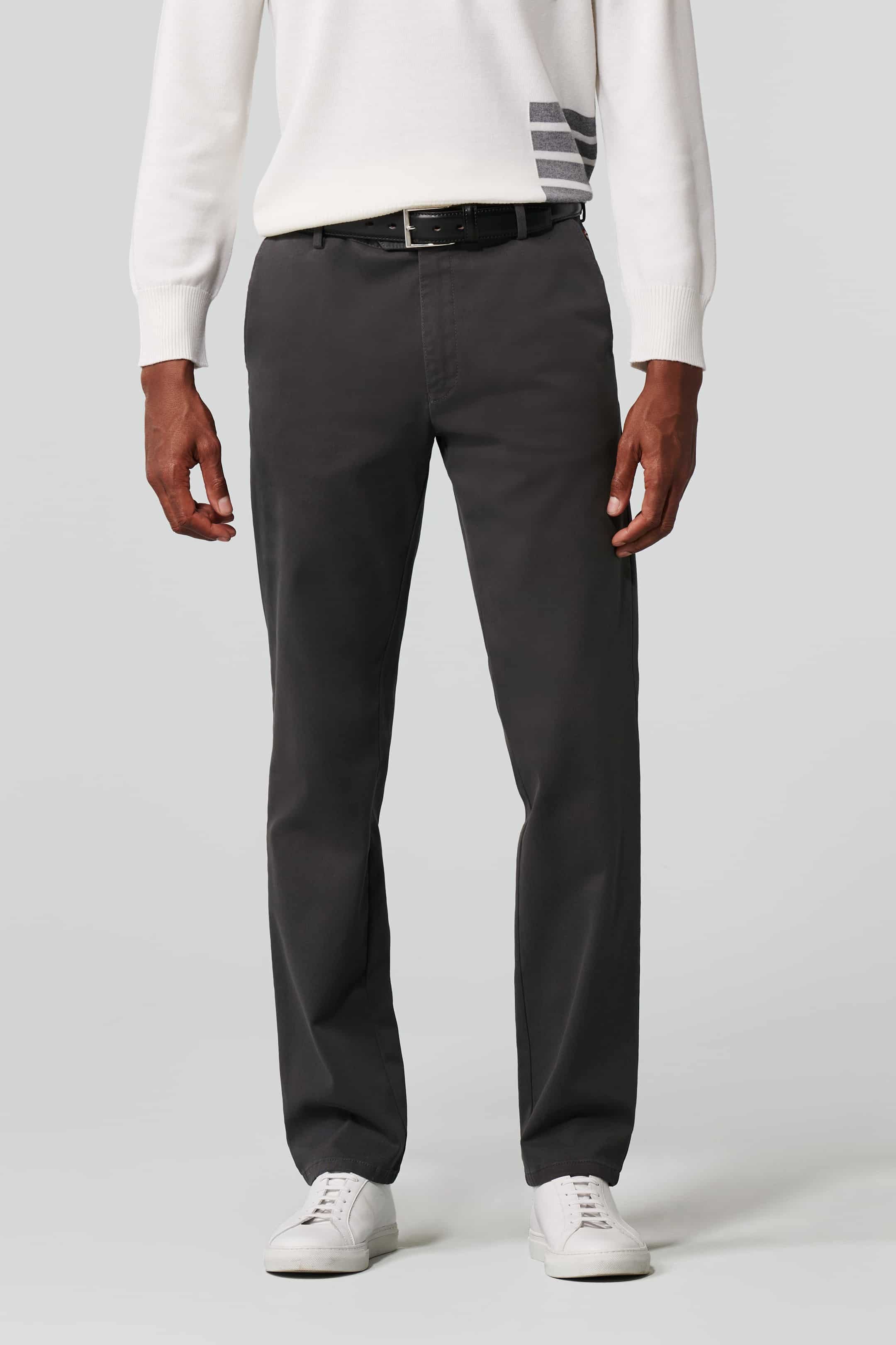 MEYER 5-Pocket-Jeans MEYER OSLO grey 2-3552-07