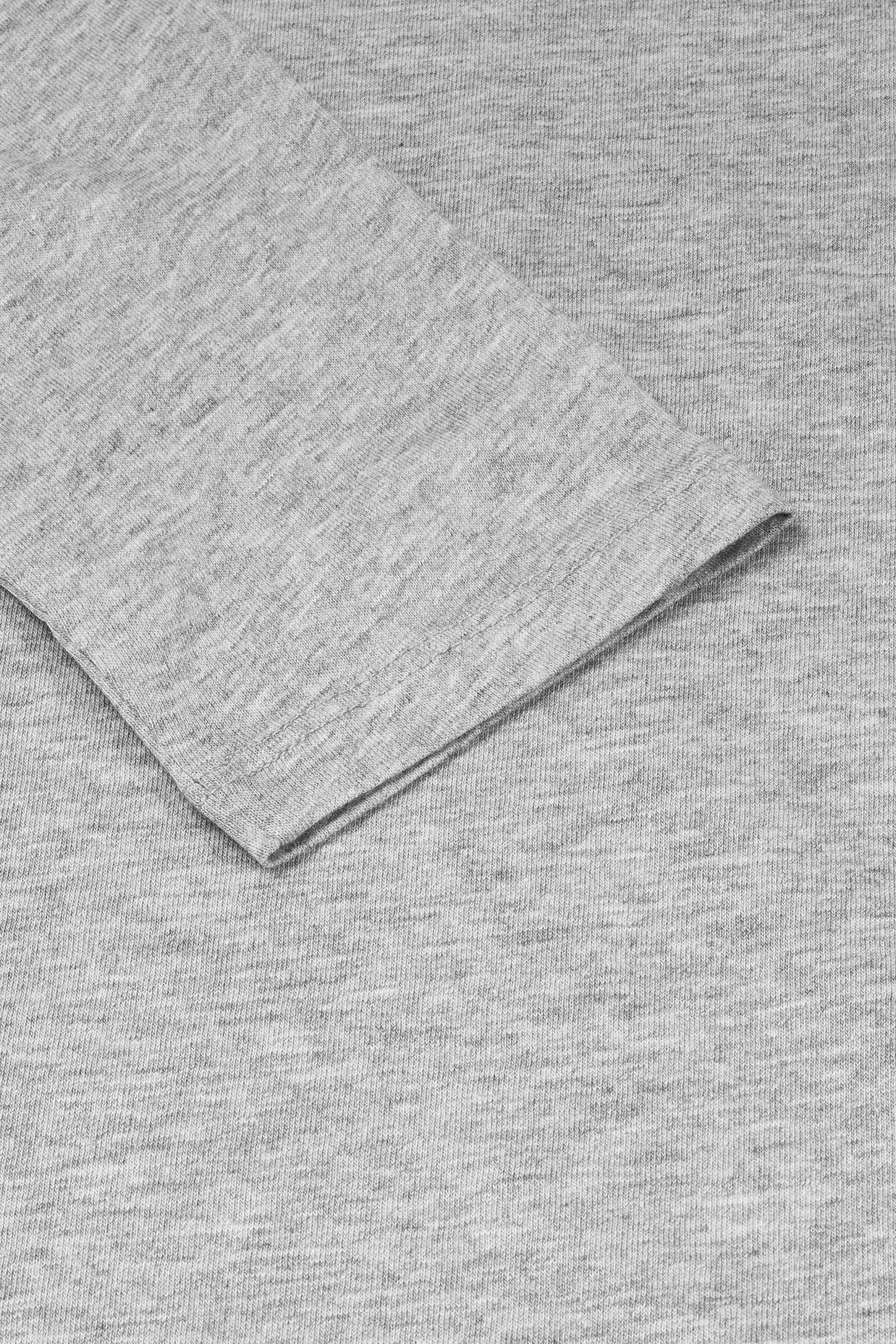 Next Langarmshirt Langärmeliges Shirt (1-tlg) Marl Grey