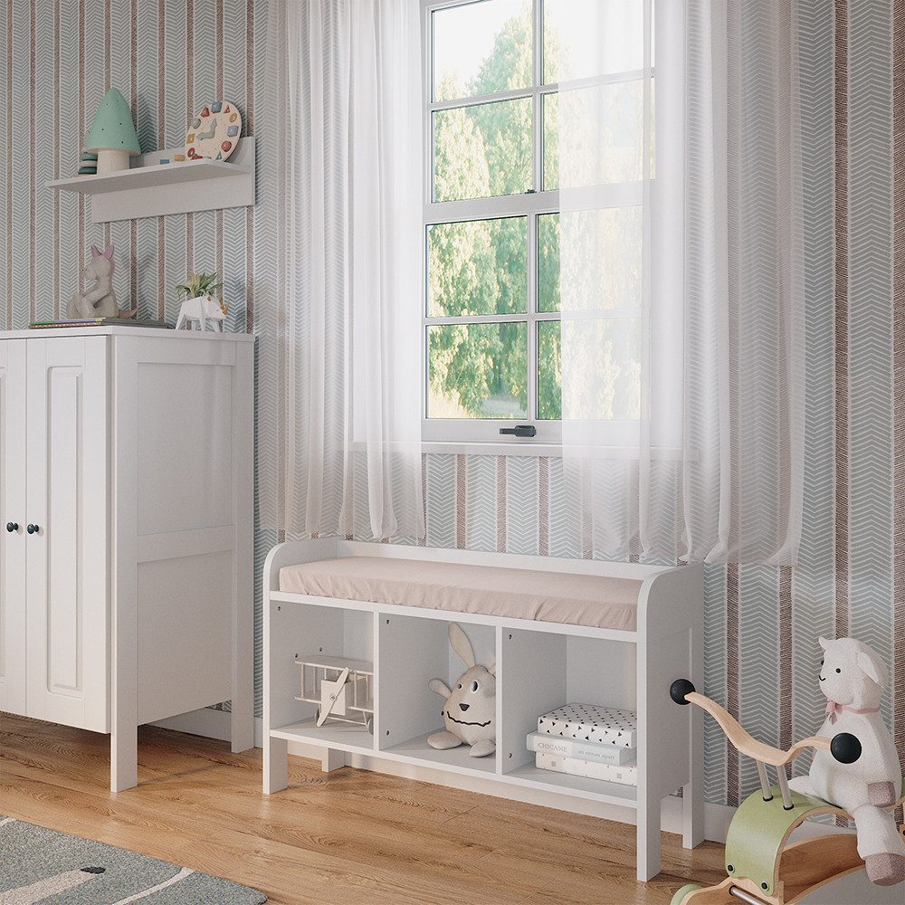VitaliSpa® Sitzbank Ajaton, Weiß, 107.2 x 63.8 cm