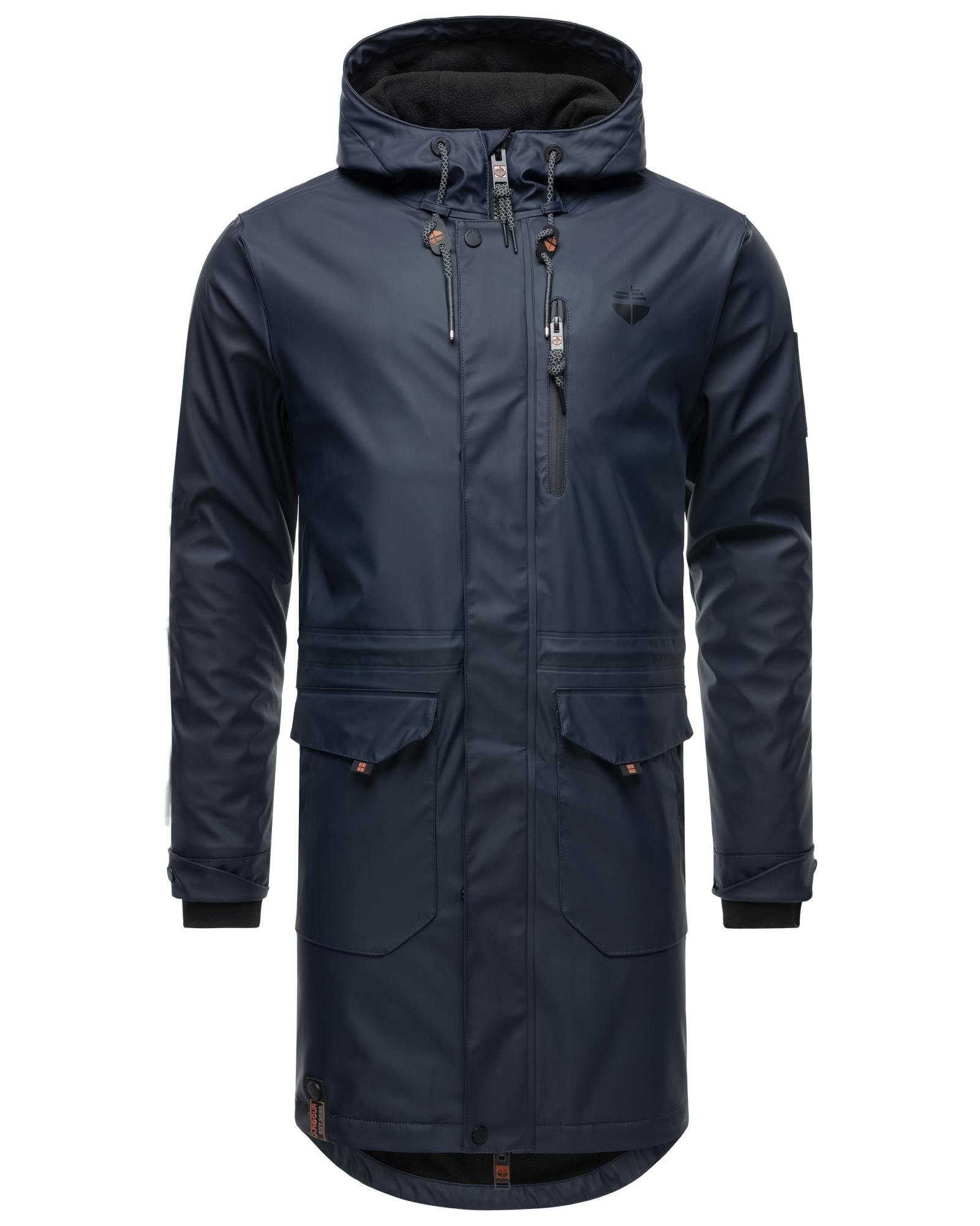 Stone Harbour Regenmantel Verdaan Wasserdichter Regenparka mit Fleece-Innenfutter