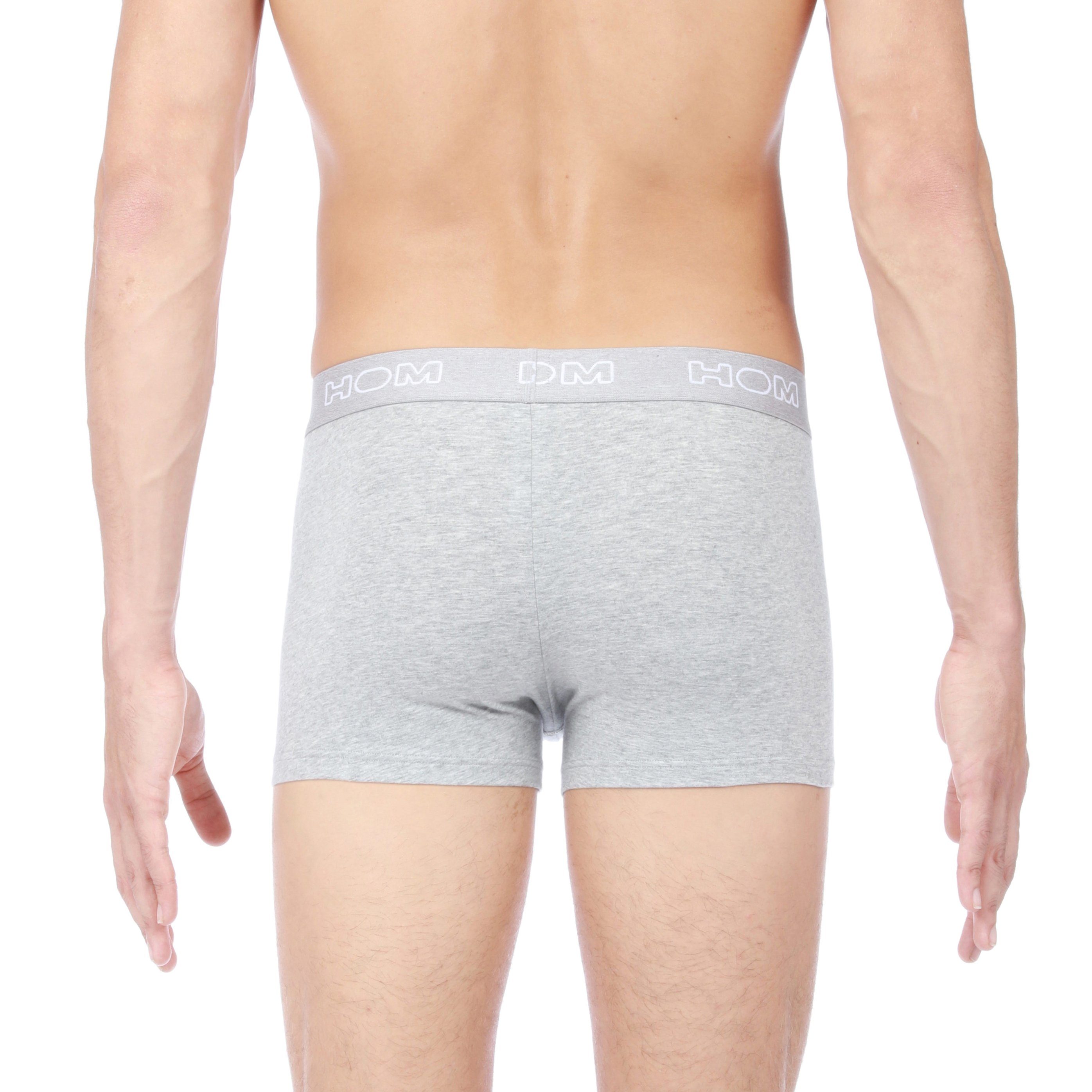 Hom Retro Pants Boxerlines grey mel/white/black 3-Pack