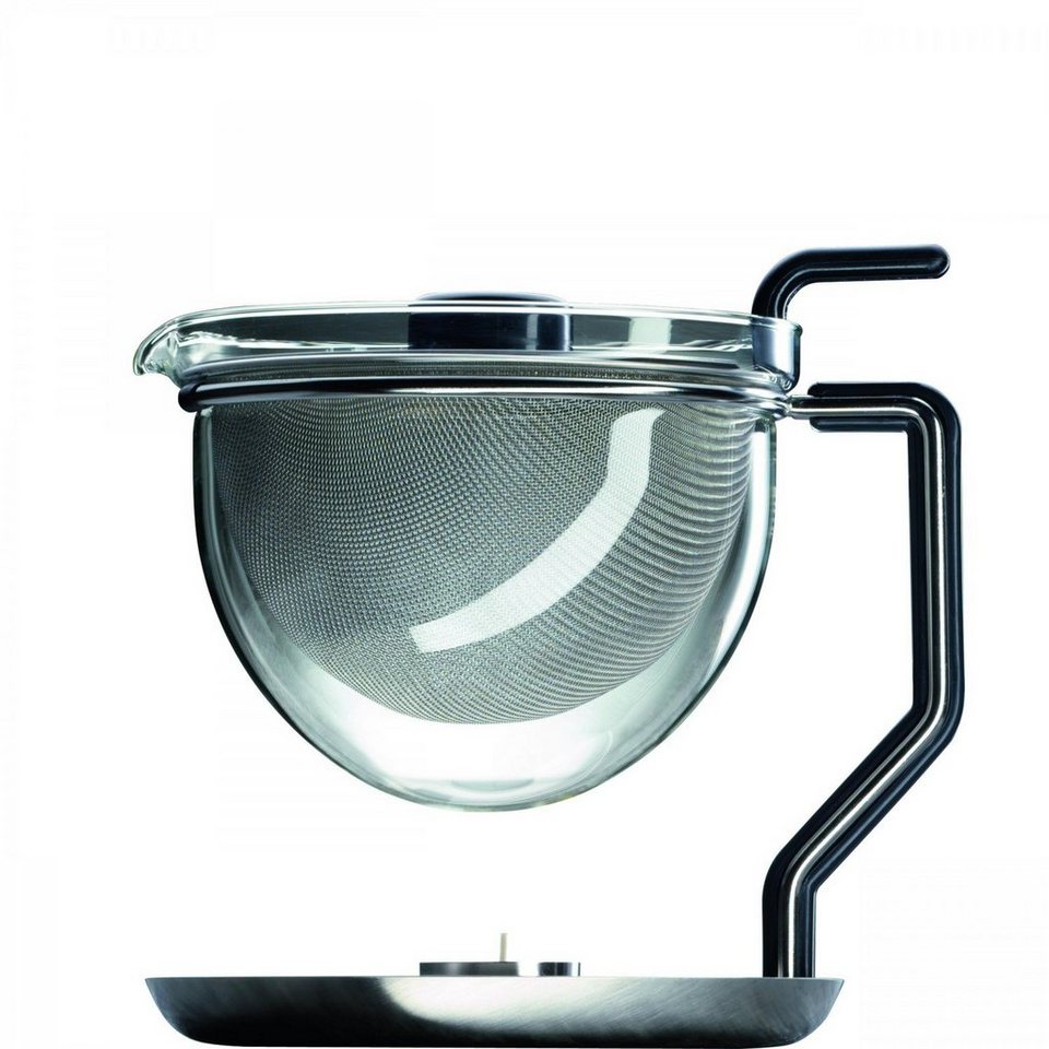 MONO Teekanne Classic mit integriertem Stövchen 10400 1,5 Liter, (mit  integriertem Stövchen), Sieb aus stabilem, geschmacksneutralem, rostfreiem  Edelstahlgewebe
