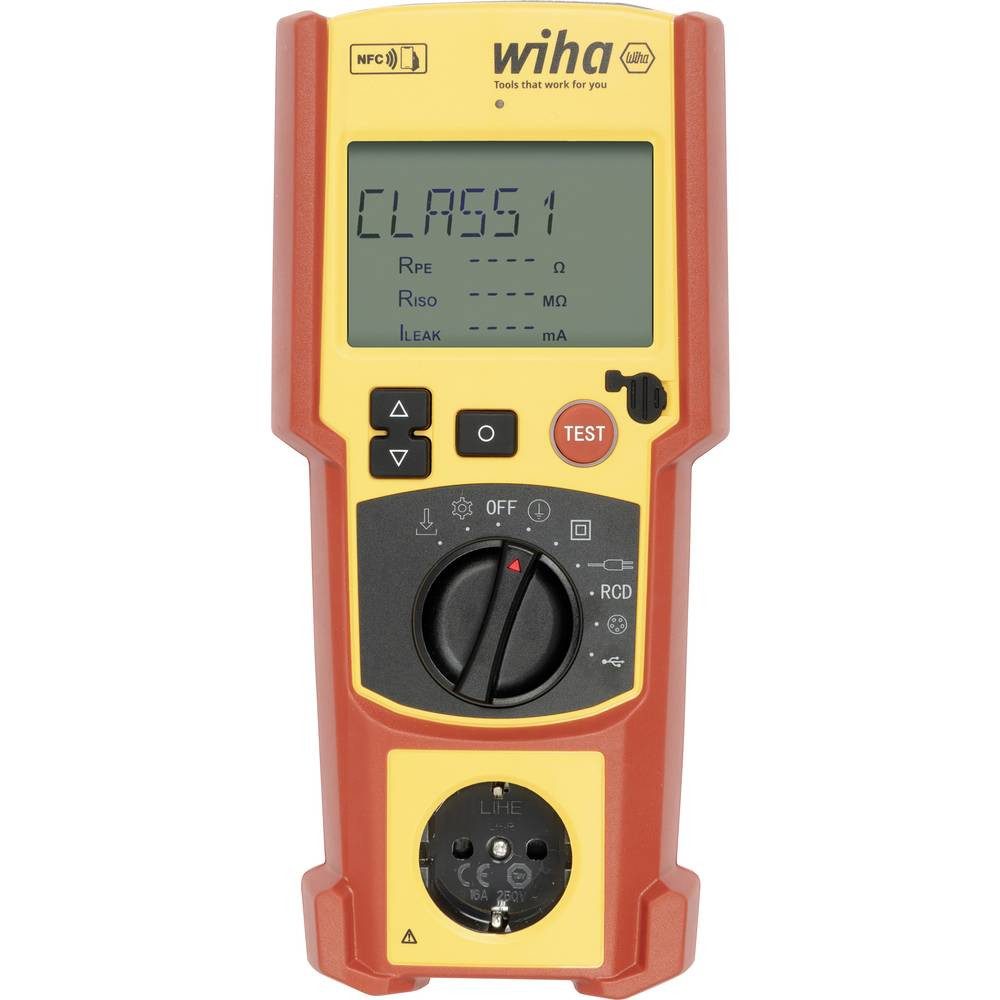 Wiha Multimeter PAT one (Art. Nr. 47222) Gerätetester-Set VDE-Norm 0701-0702