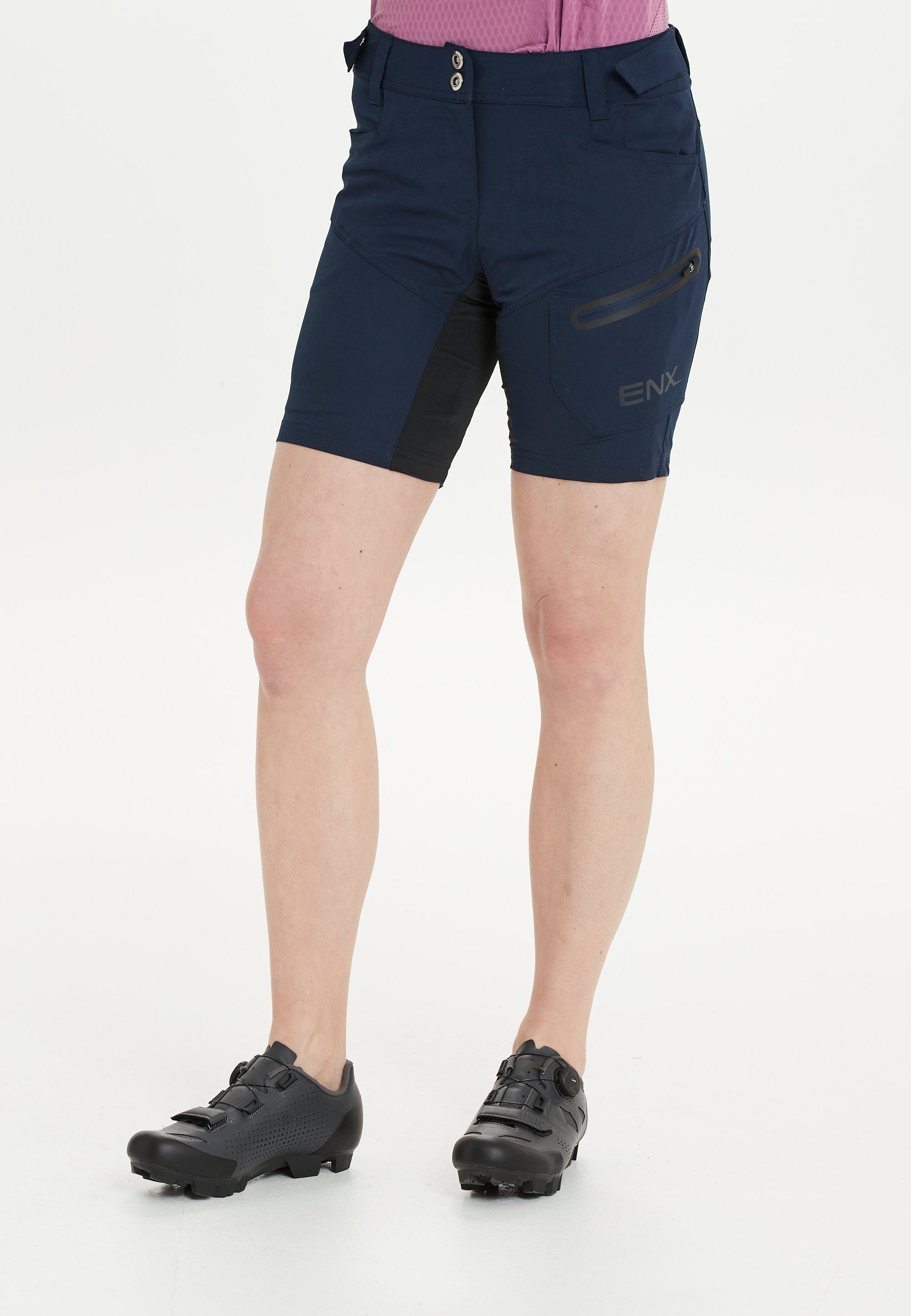 ENDURANCE Radhose Jamilla W 2 in 1 Shorts mit herausnehmbarer Innen-Tights dunkelblau