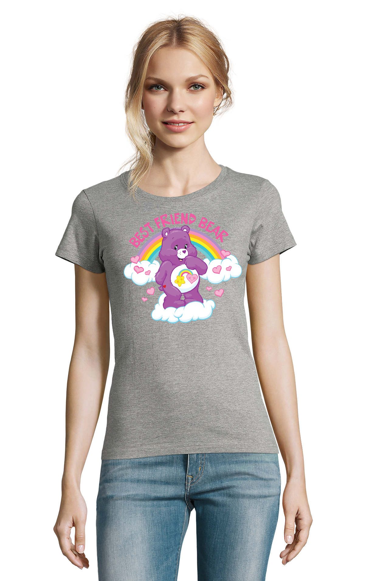 T-Shirt Süßes Best Friend Bear Care Glücksbärchis Fun Damen Motiv