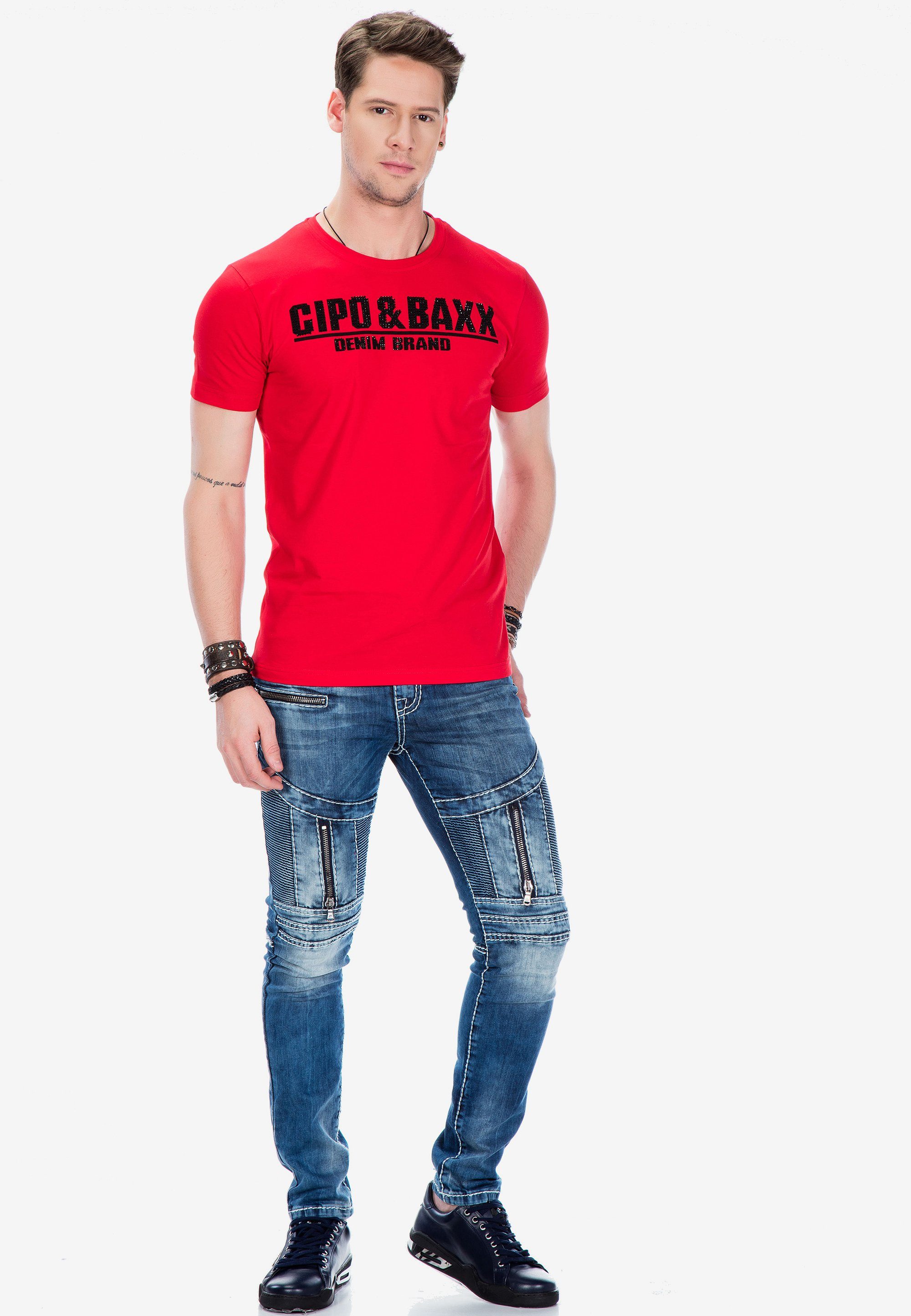 coolem Frontprint Cipo & T-Shirt Baxx mit