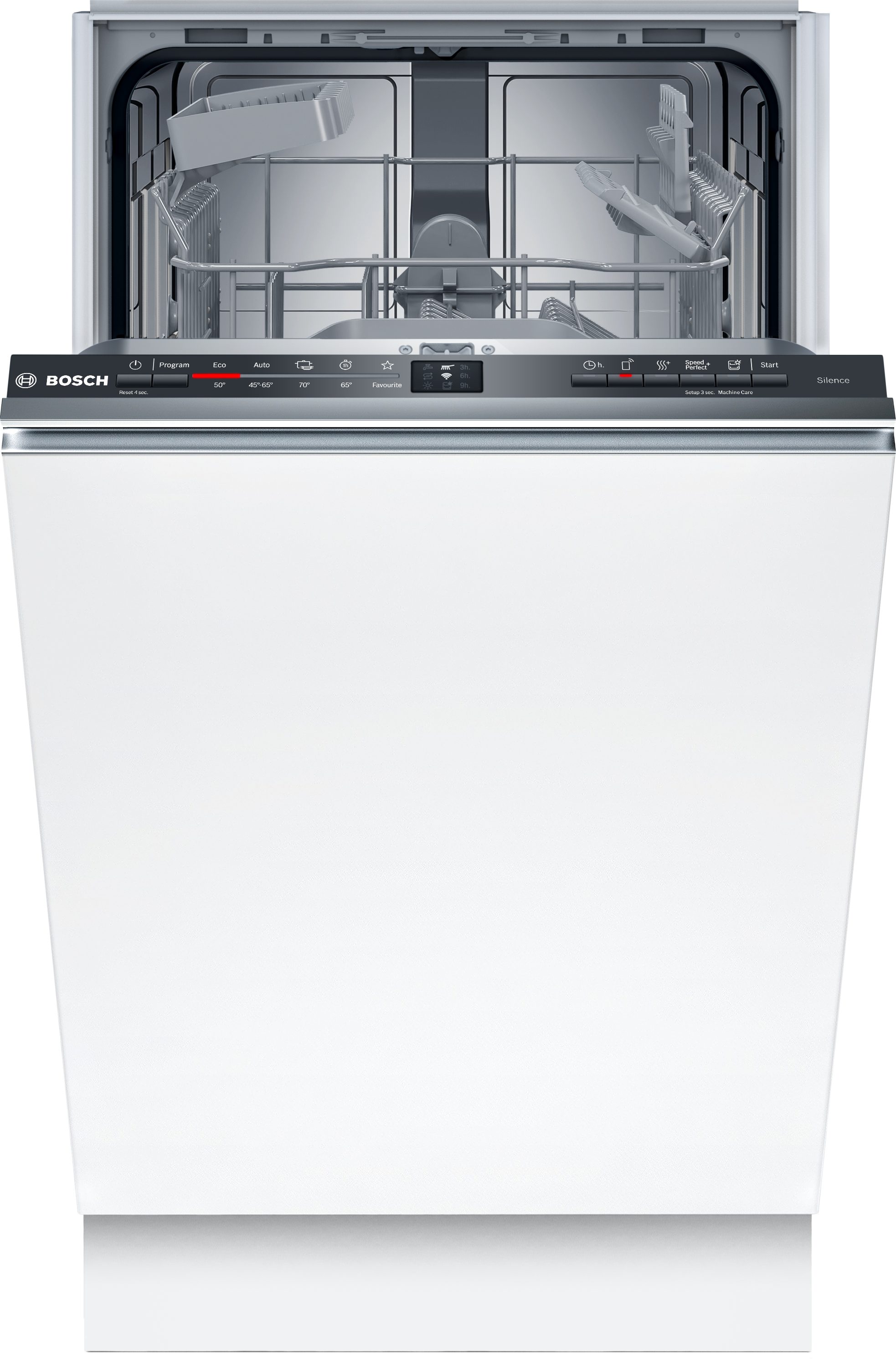 BOSCH vollintegrierbarer Geschirrspüler Serie 2 SPV2HKX42E, 10 Maßgedecke, Info Light - Erlischt am Ende des Spülvorgangs