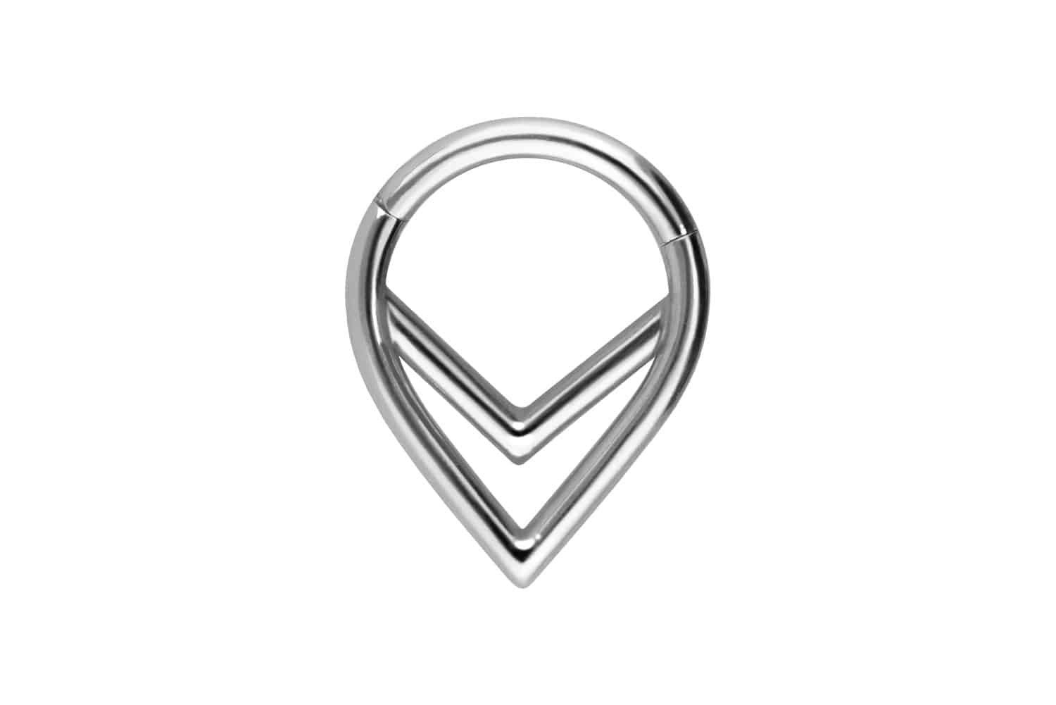 Nasenpiercing Titan Segmentring Clicker 2 SPITZE RINGE Ohrpiercing Septum Nase