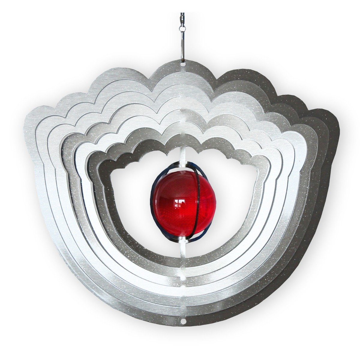 colourliving Windspiel Windspiel Metall 3D Blume Edelstahl Windspiele