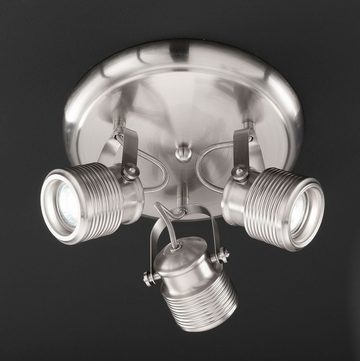 etc-shop LED Deckenspot, Leuchtmittel nicht inklusive, Deckenstrahler 3 Flammig Retro Lampe Wohnzimmer