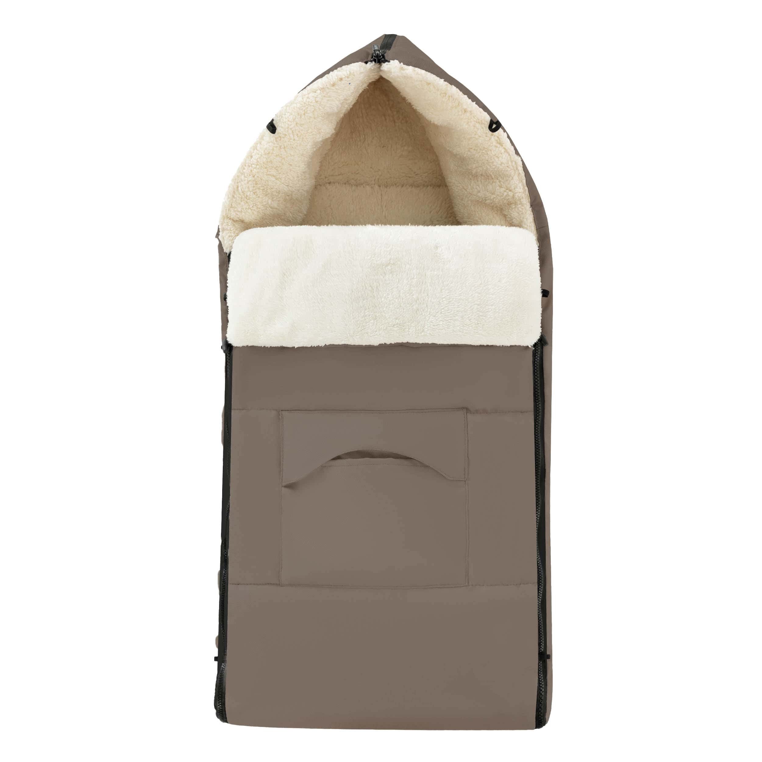 Daliya® Fußsack Schlafsack und Fußsack für Buggy und Sportsitz, Winterfußsack, Universell für alle Kinderwagen, Kuschelig, Tasche zum Verstauen