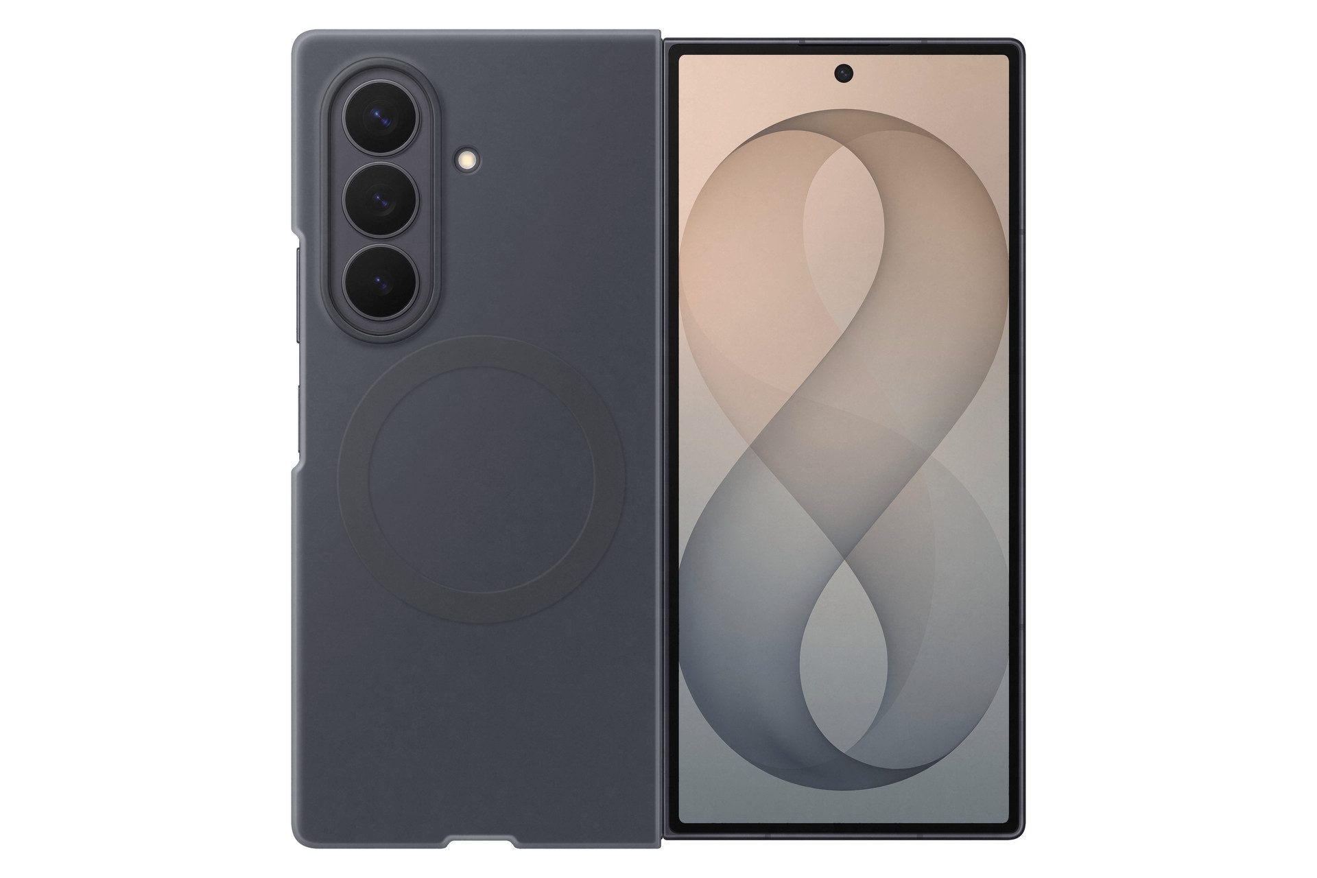 Samsung Smartphone-Hülle Silicone Magnet Case für Galaxy Fold8 Ultra, Backcover, Schutzhülle, Handyschutzhülle, Case, Schutzcase, stoßfest