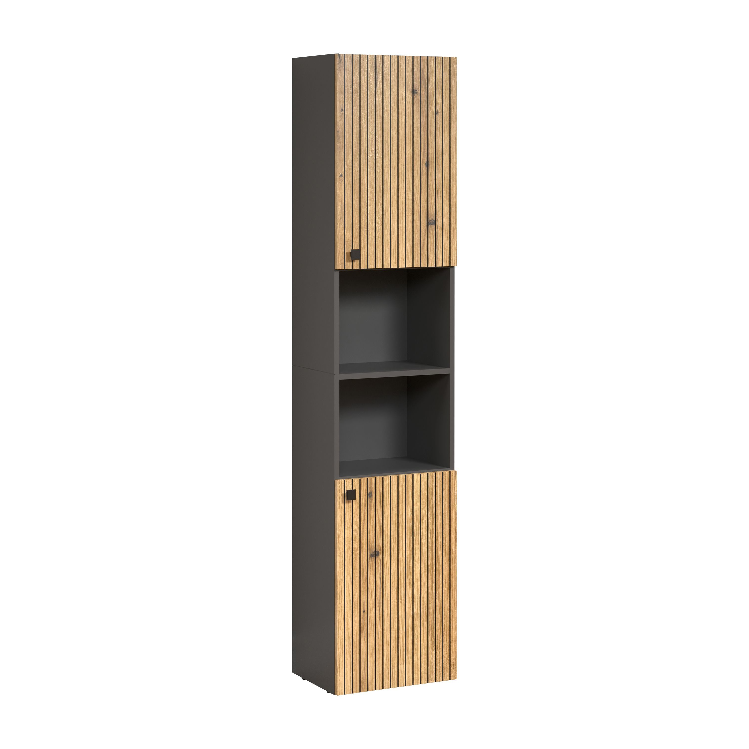 trendteam Hochschrank (Hochschrank) Badschrank Badhochschrank 40 x 186 x 31 cm