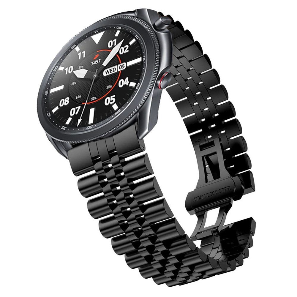Galaxy FELIXLEO Schwarz Watch Armband 20mm, Uhrenarmband mit Kompatibel Samsung