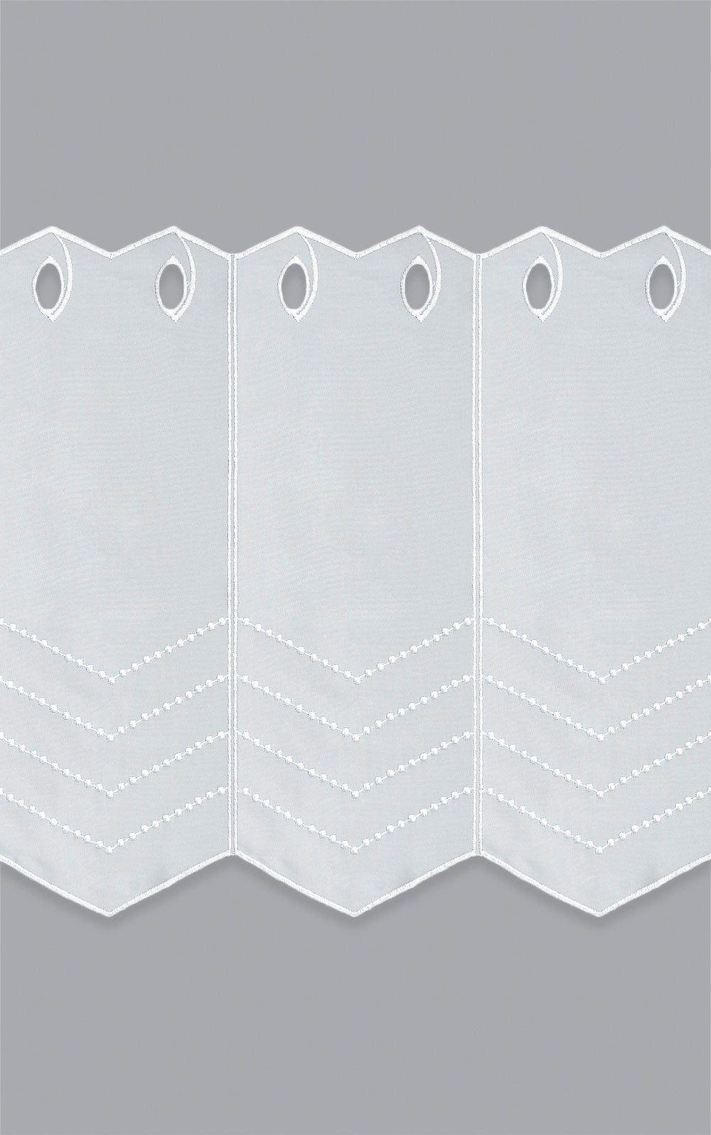 Plauener Spitze® Scheibengardine Melissa (1 St), transparent, HxB 45x48.6cm