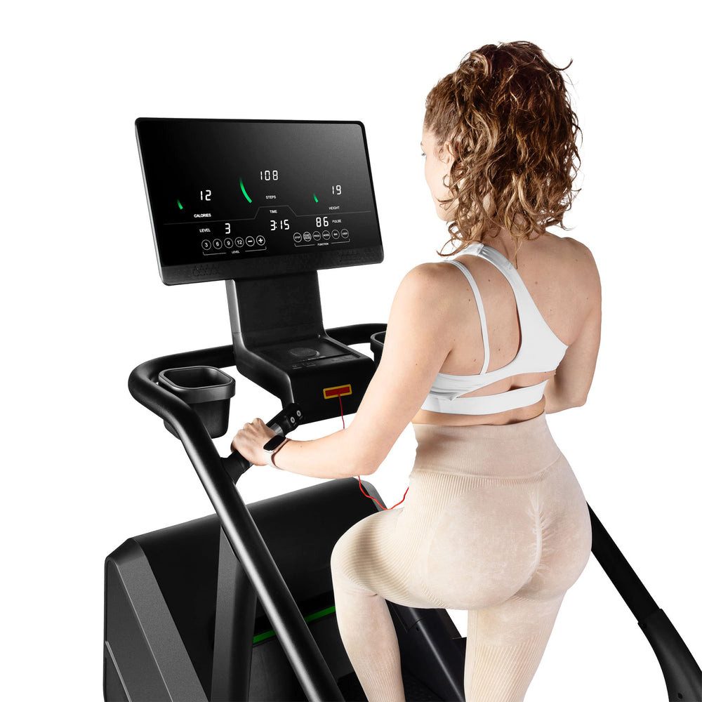 HMS Stepper ST02 Trainingstreppe Steppermaschine (Spar-Set, Elektromagnetisches System), 15 Geschwindigkeitsstufen (14–160 Schritte/Min) 40 Trainingsprogramme