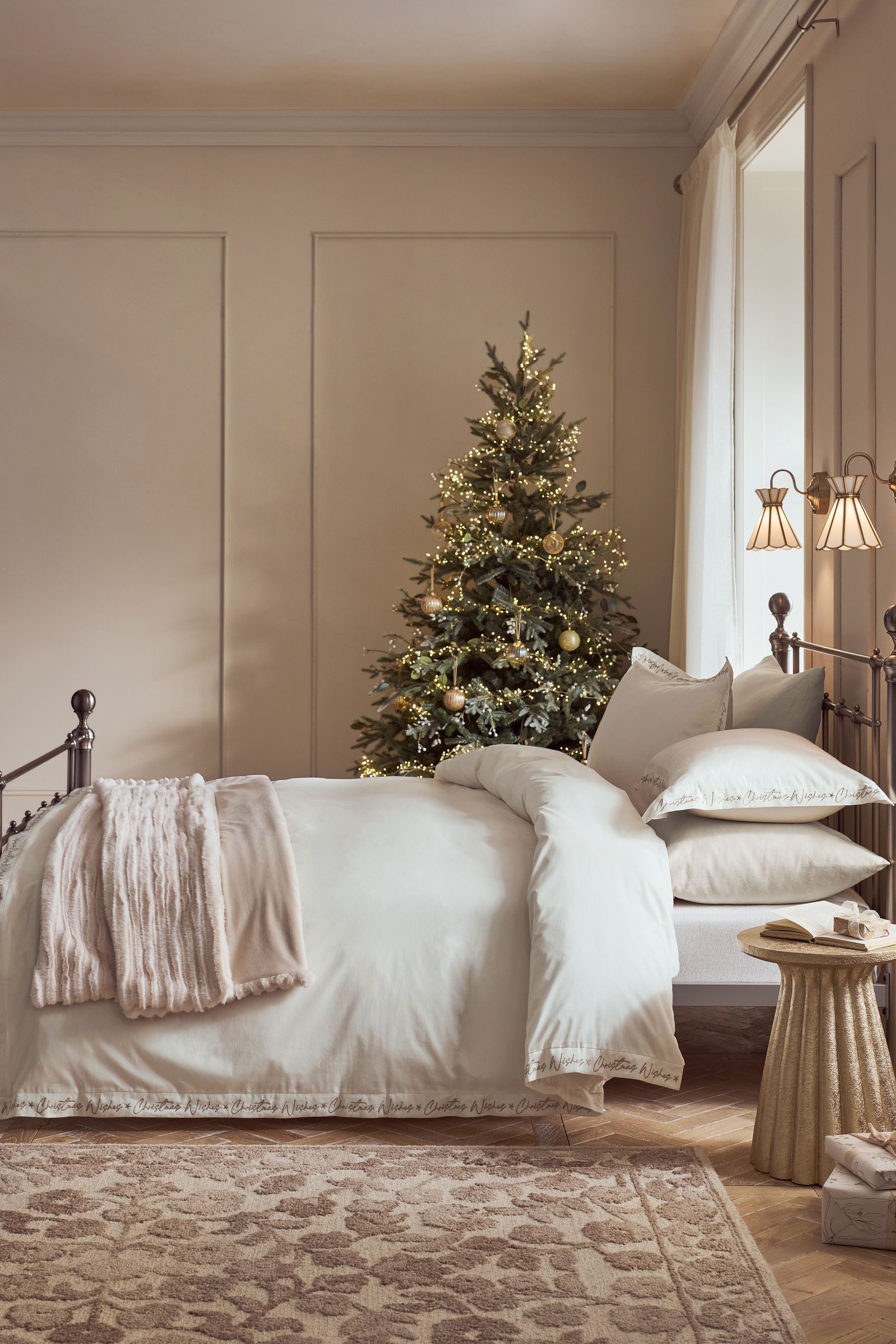 Next Bett-Set Bestickter Bettgarnitur aus Satin, FD: 200, Bezug: Baumwolle