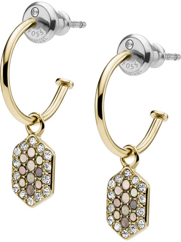 Fossil Paar Creolen Fossil Damen-Creolen... Fossil Paar Creolen Fossil Damen-Creolen...