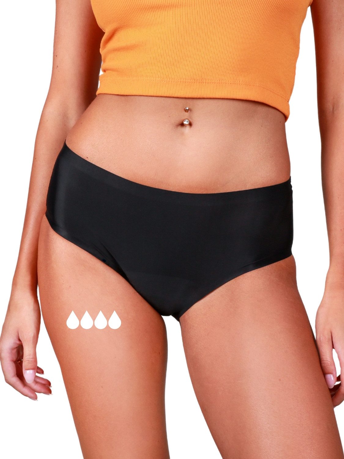 Periodenslip Seamless - Nahtlose Periodenunterwäsche leichte Blutung - Damen