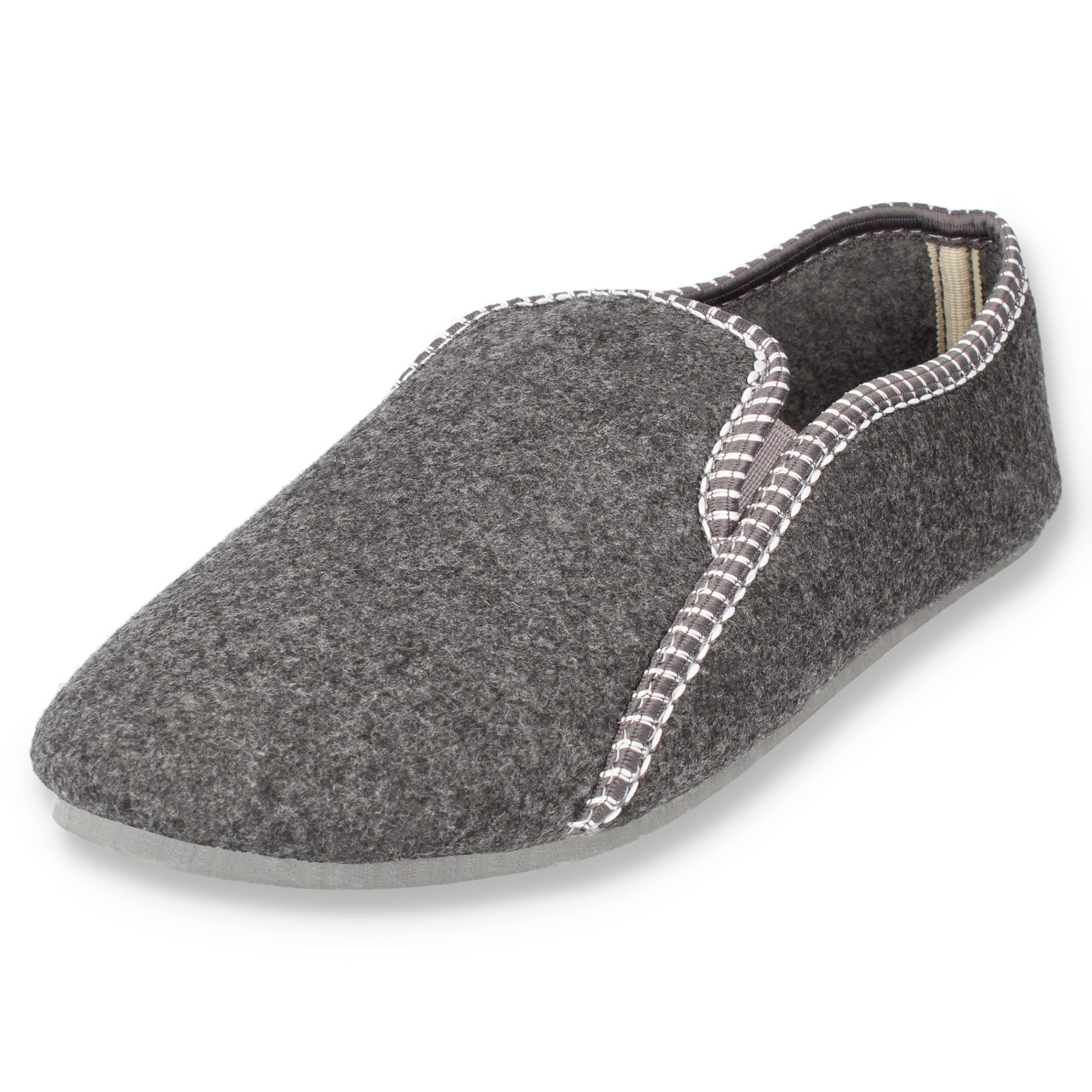filsko Balk Herren Filz Hausschuh mit Gummisohle, zum schlupfen, Slip-On