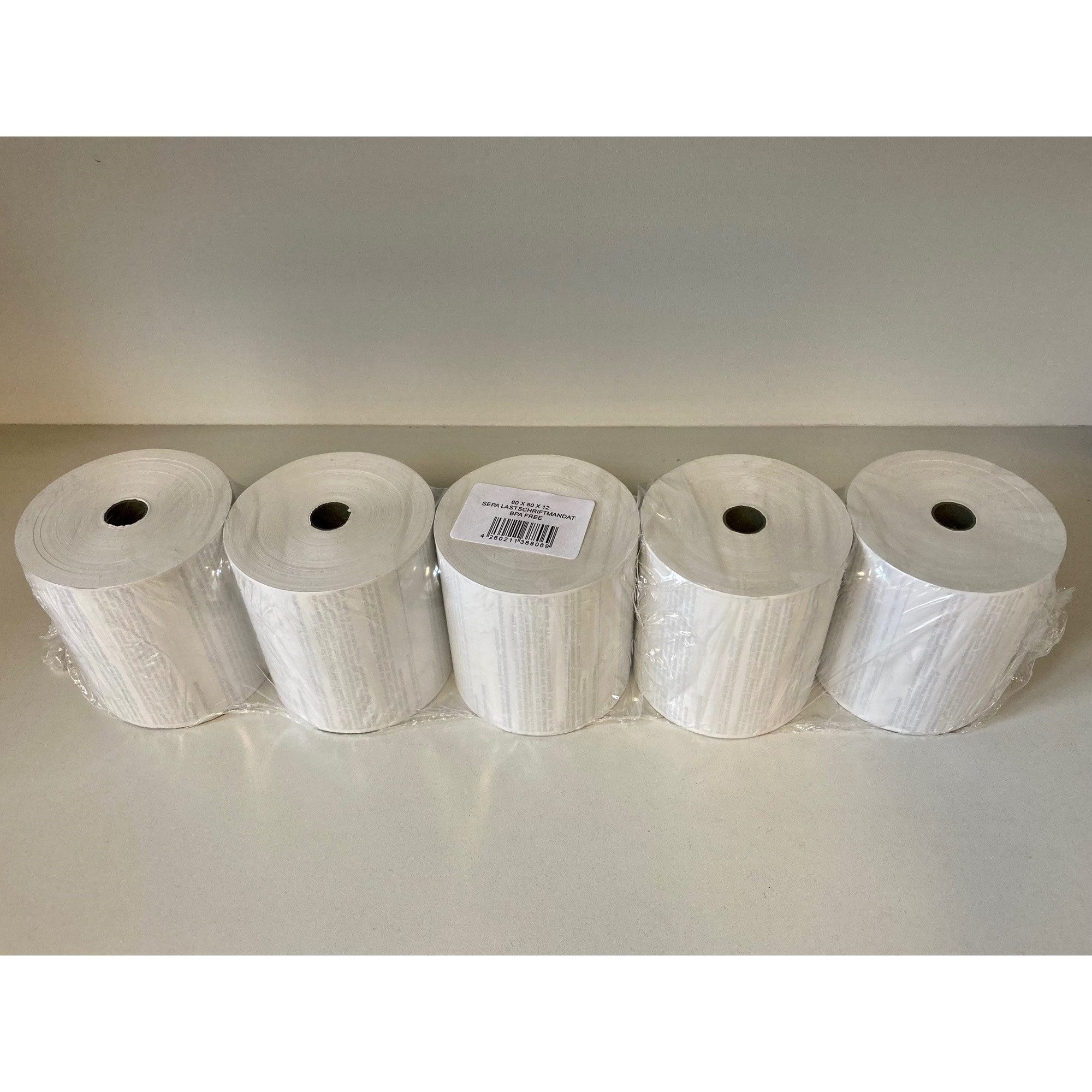 Soennecken Endlospapier Thermokassenrolle 80mmx80m SEPA 5 Stück