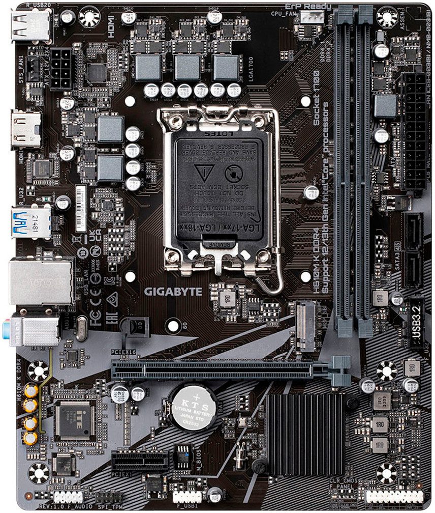 Gigabyte H610M K DDR4 Mainboard