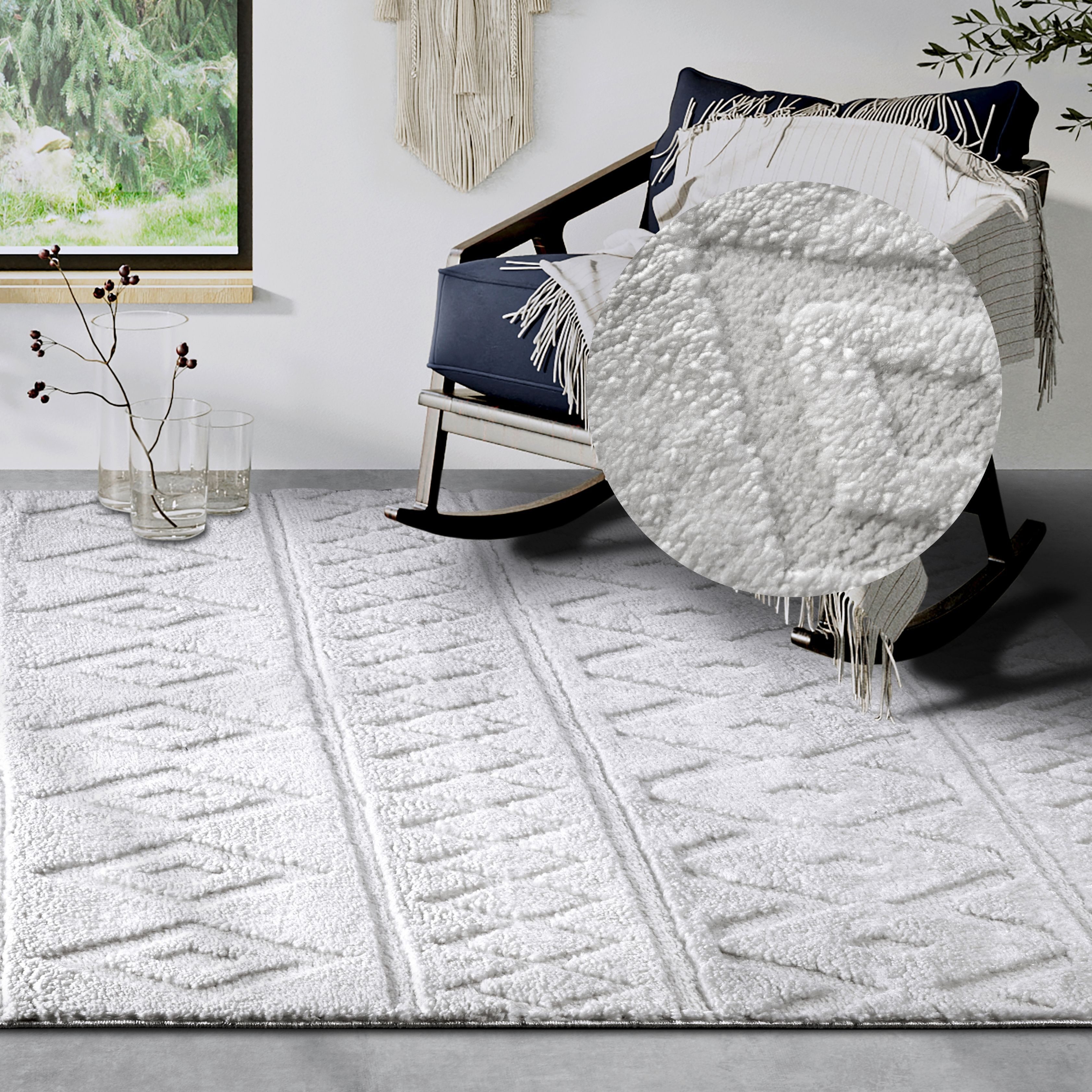 ELLE DECORATION Designteppich »Itinerance«, rechteckig, 18 mm Höhe, Hochflo günstig online kaufen